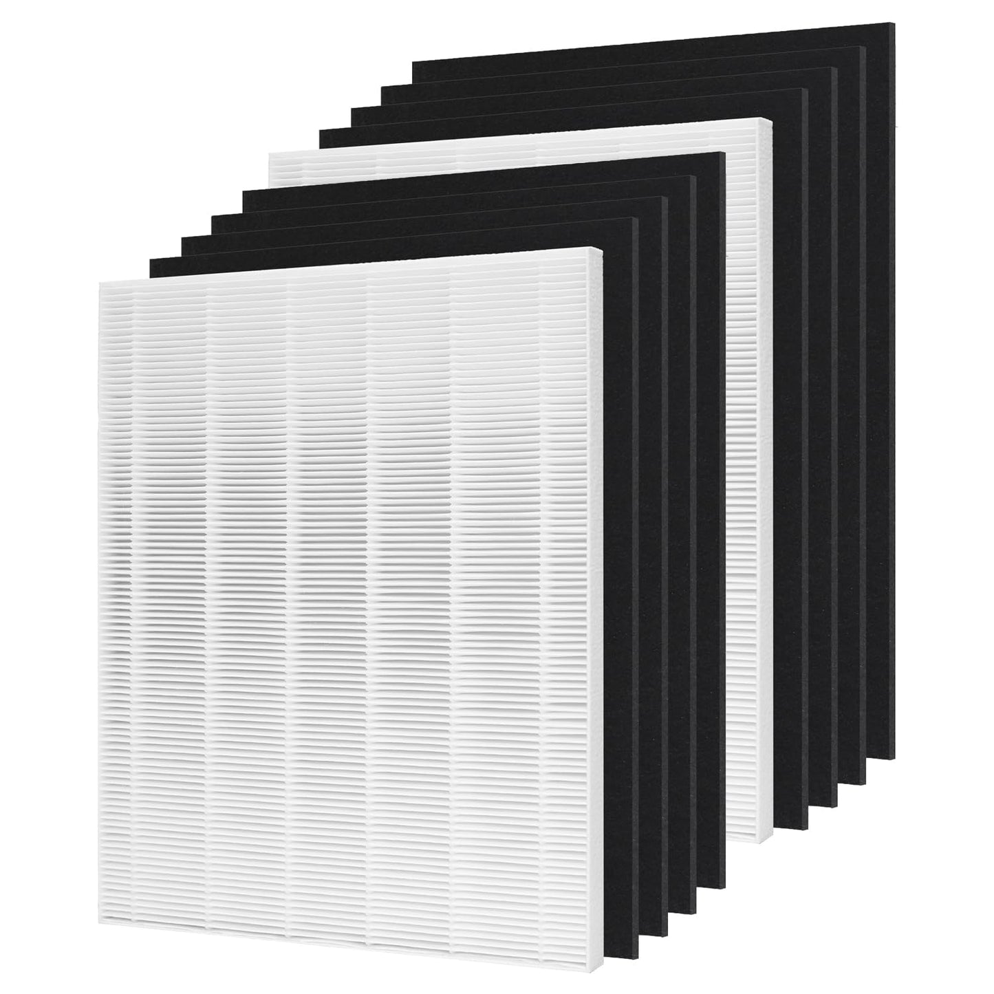 CHAMONNY D360 True HEPA Replacement Filter D3, Compatible with D360 Air Purifier, Compare to D3 Filter, Item Number 1712-0101-02,2 H13 True HEPA Filters + 8 Activated Carbon Pre-Filters