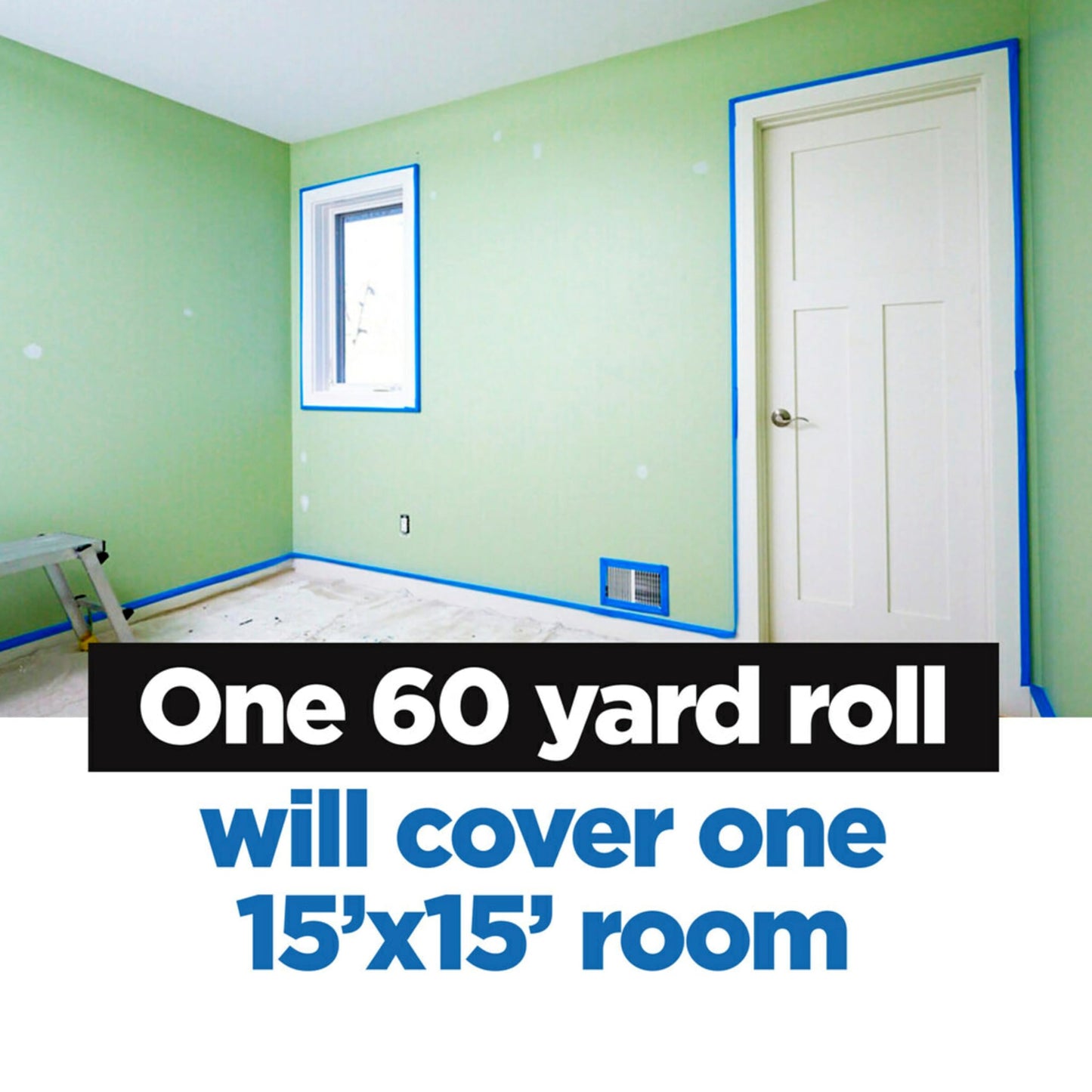 ScotchBlue Painter's Tape, 0.94" Width x 60 Yards, 8 Rolls, Blue, Multi-Surface, Indoor/Outdoor, 45% Renewable Resources, No Residue, DIY, Glass, Wood, 0.94 inches, Made in USA or Imported
