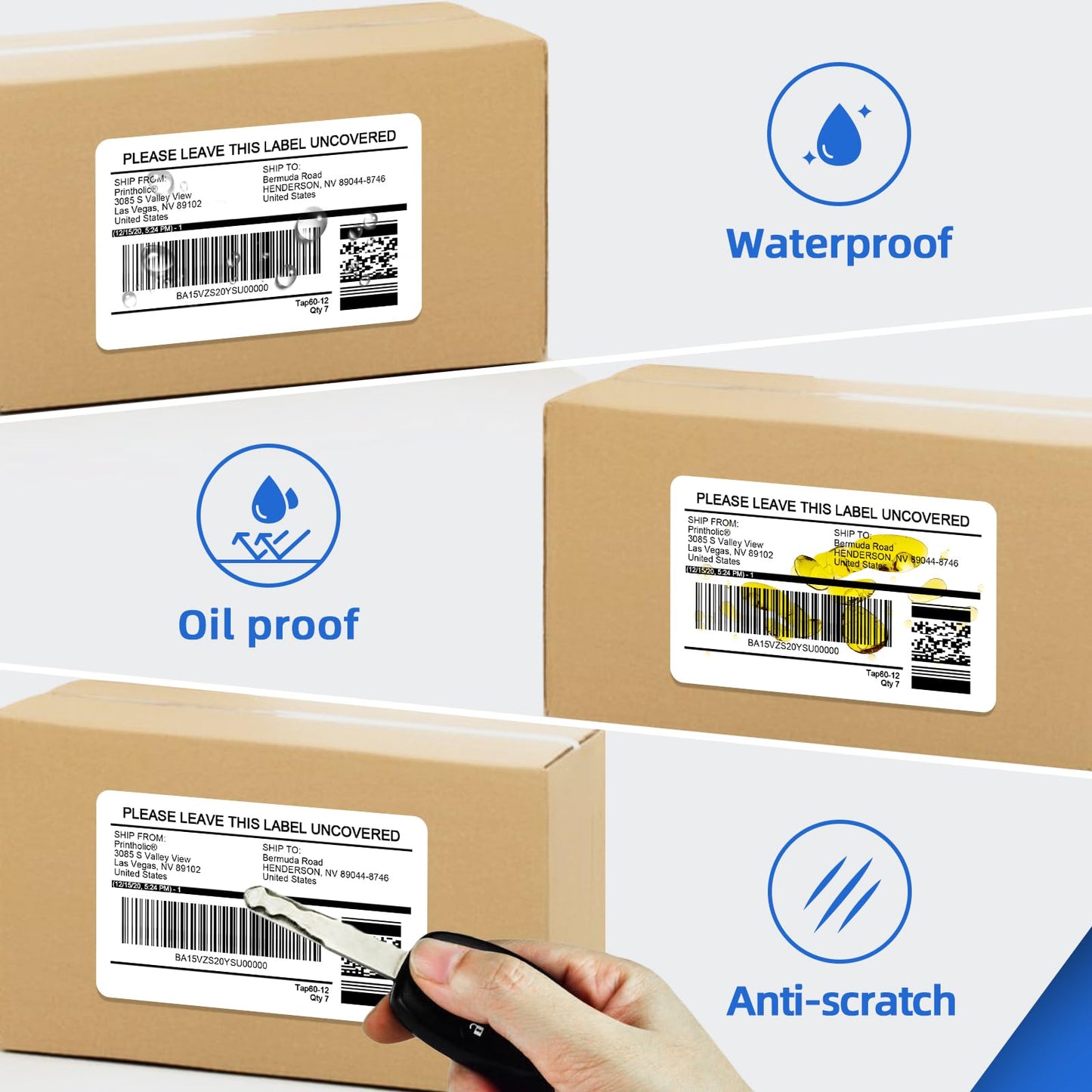 Printholic 12 Rolls Continuous Paper Label Replacement for Brother DK-2205 (2.4" X 100 Ft), Compatible with Brother QL Label Printers QL800 QL1100 (100 Ft & 1 Refillable Cartridge Frame)