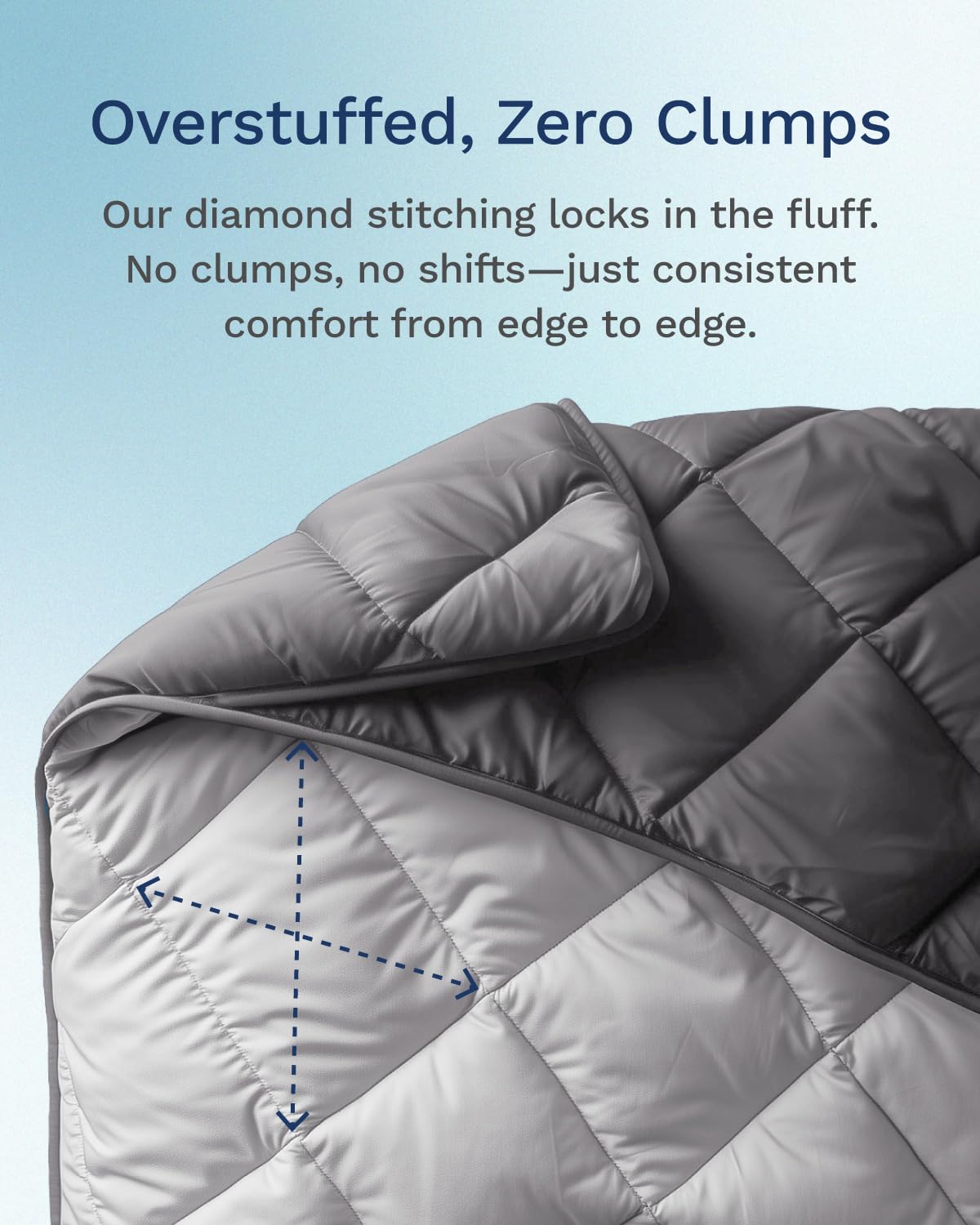 ViscoSoft Twin/Twin XL Comforter - Cloud-Soft Down Alternative Duvet Insert, All Season Cooling Lightweight Reversible Quilted Blanket for Dorm & Guest Bed, Oeko-TEX Certified, Light/Dark Gray