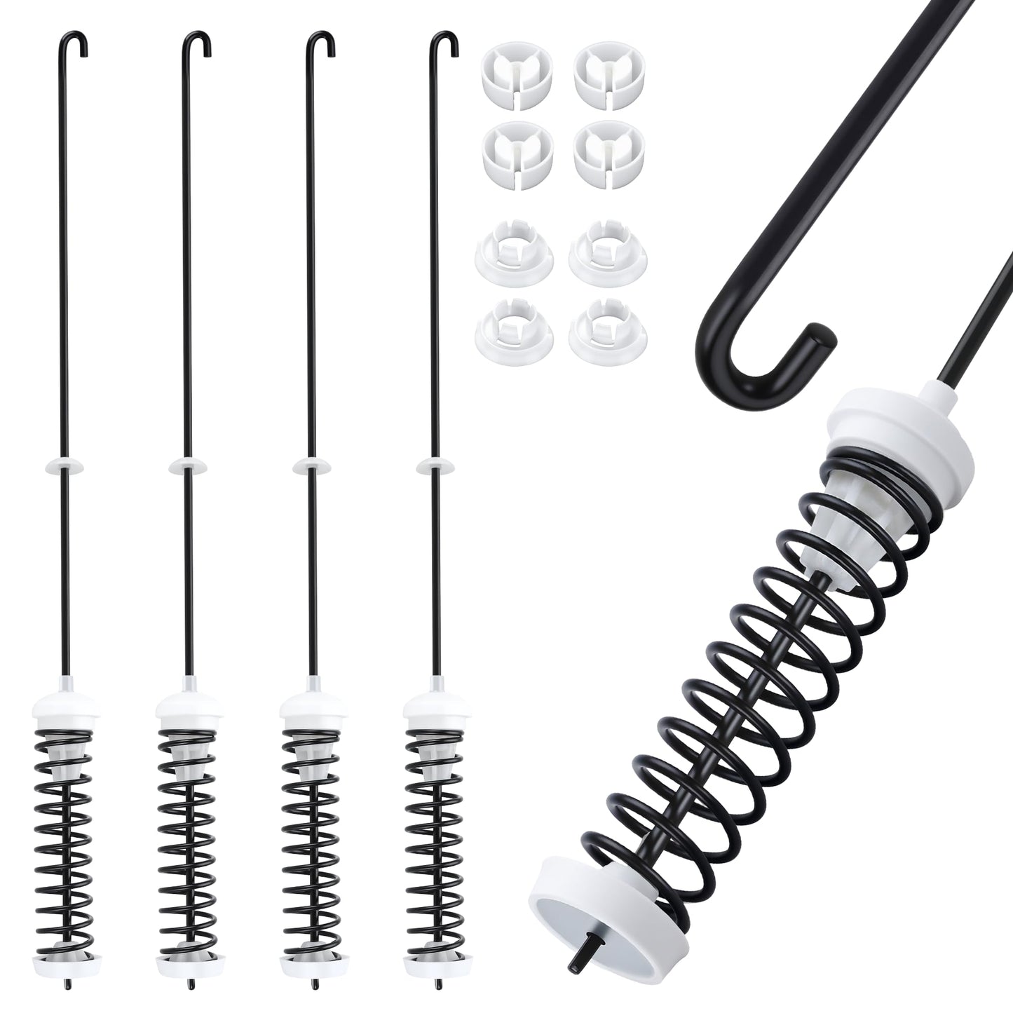 W10780045 NTW4516FW3 WTW4816FW2 WTW4800BQ1 Washer Suspension Rods Kit for Amana Whirlpool Kenmore | Fits NTW4516FW2 NTW4605EW0 WTW4616FW0 | Reduces Vibration & UL Error