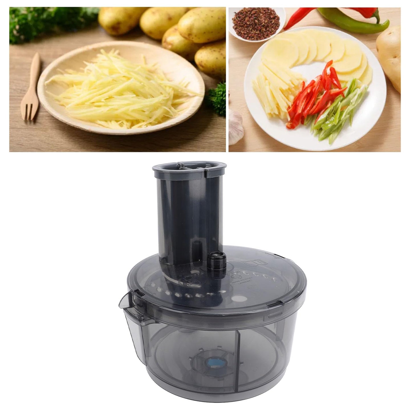 GEERYZHE Vegetable Cutter Attachment Food Processor for TM5 TM6 TM31 with Stainless Steel Blades and Removable Parts Effortless Slicing Peeler Slicer Attachments Home Kitchen Accessories