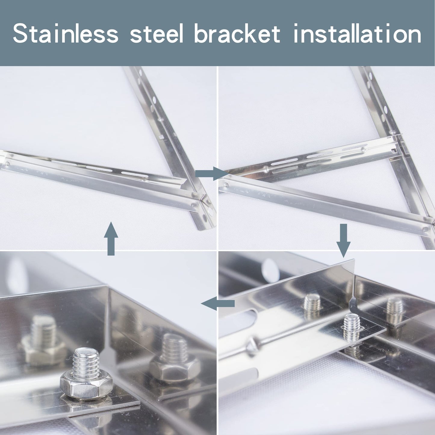 Wall Mounting Bracket for 9000-36000 BTU Condenser，Ac Support Brackets Rust Free Stainless Steel for Mini Split Air Conditioner Heat Pump Systems. (Large（9000-36000BTU）)