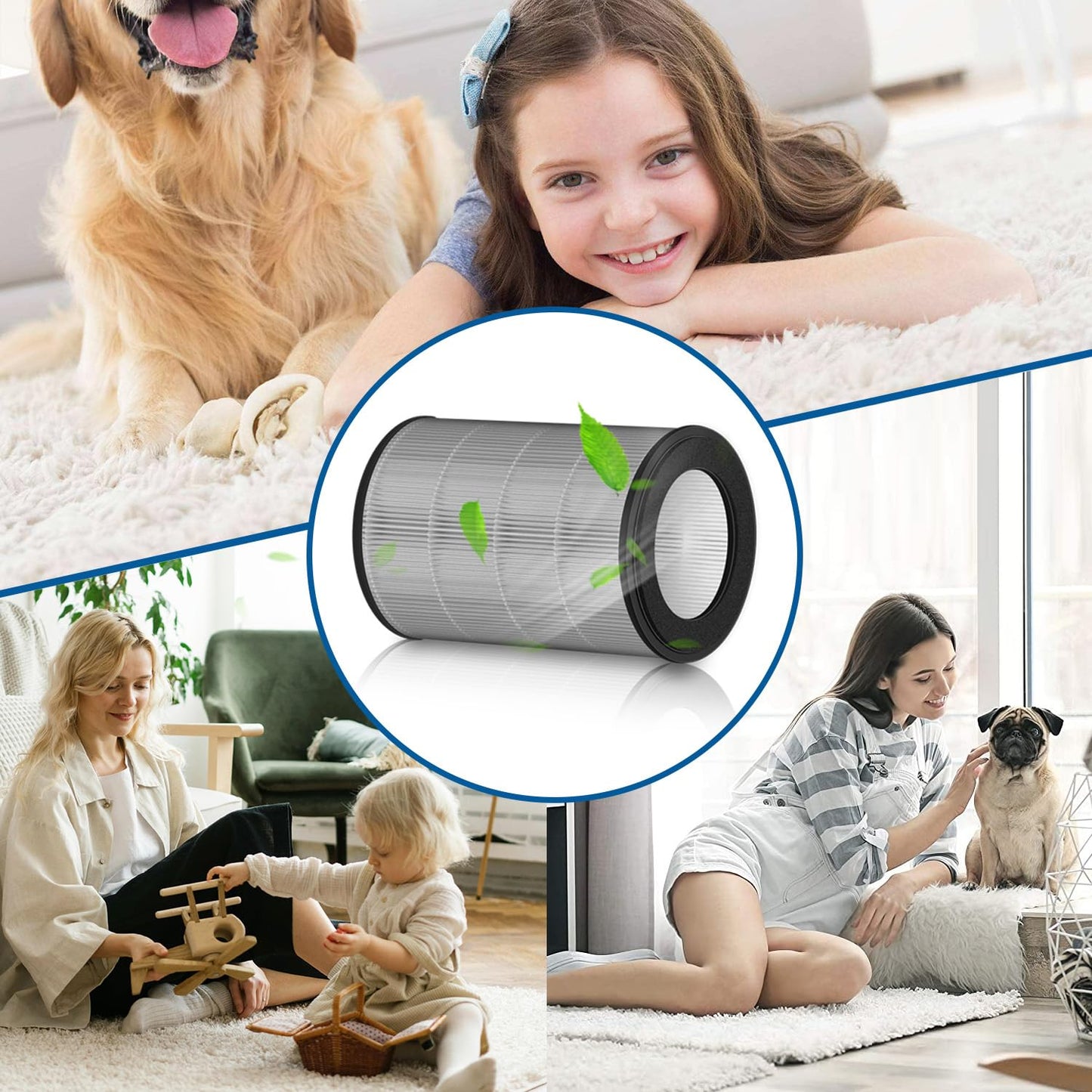 Slirceods MC710 Filter For Air Purifiers,Compatible with Dreo Air Purifier Tower Fan MC710S,Item model number: (DR-HPA019),DR-HTF010S,H13 Filter 2pack