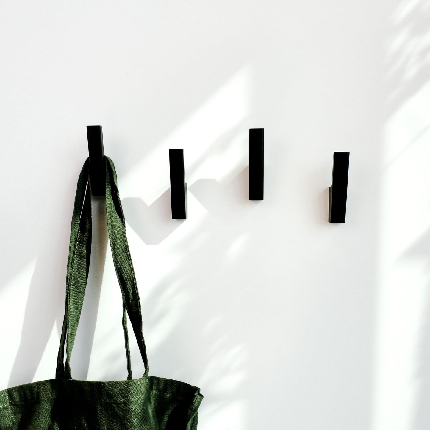 TheHrdwoodCom Wood Wall Hooks - Set of 4 - Solid Black Walnut Wood Coat Hooks for Hanging Hat, Purse, Backpack, Bag, Jacket - Modern Farmhouse Decor for Wall and Practical Entryway Hooks (Walnut)