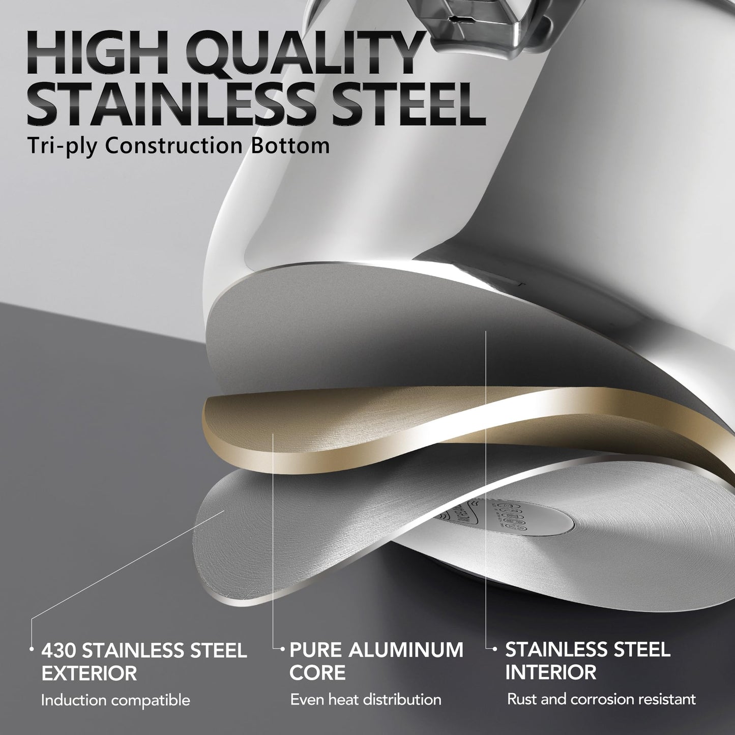 MICHELANGELO Stainless Steel Pasta Pot with Strainer Lid - Pasta Cooker | 6 Quart Induction Pot for All Cooktops, 6 Qt Spaghetti Pots with Strainer Lid