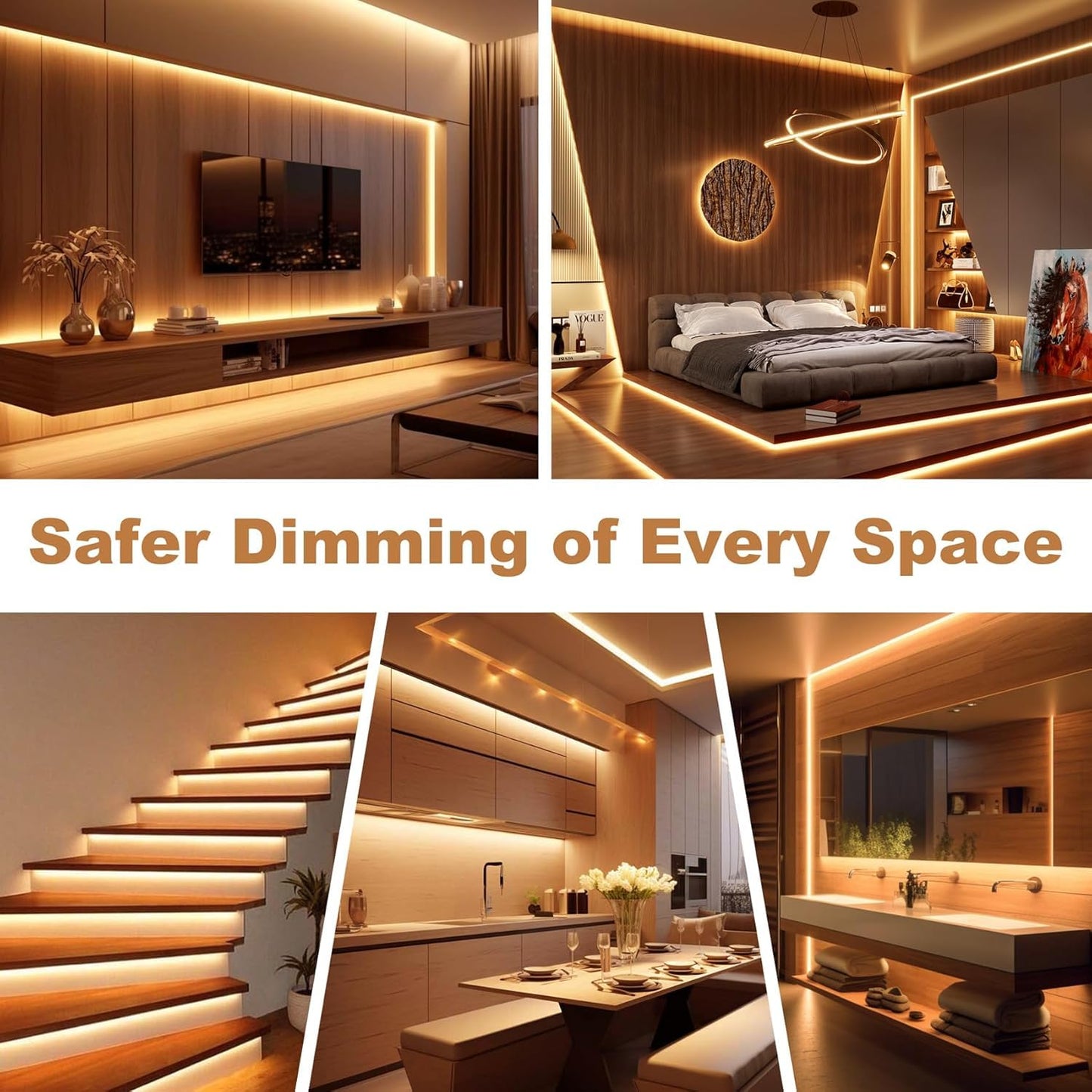 (2 Pieces) 24V Dimmable LED Driver, 60W Triac ELV/MLV LED Transformer Compatible with Lutron&Leviton Switches, Dimmable Power Supply 60W 24V for Light Smooth Flicker Free Dimming