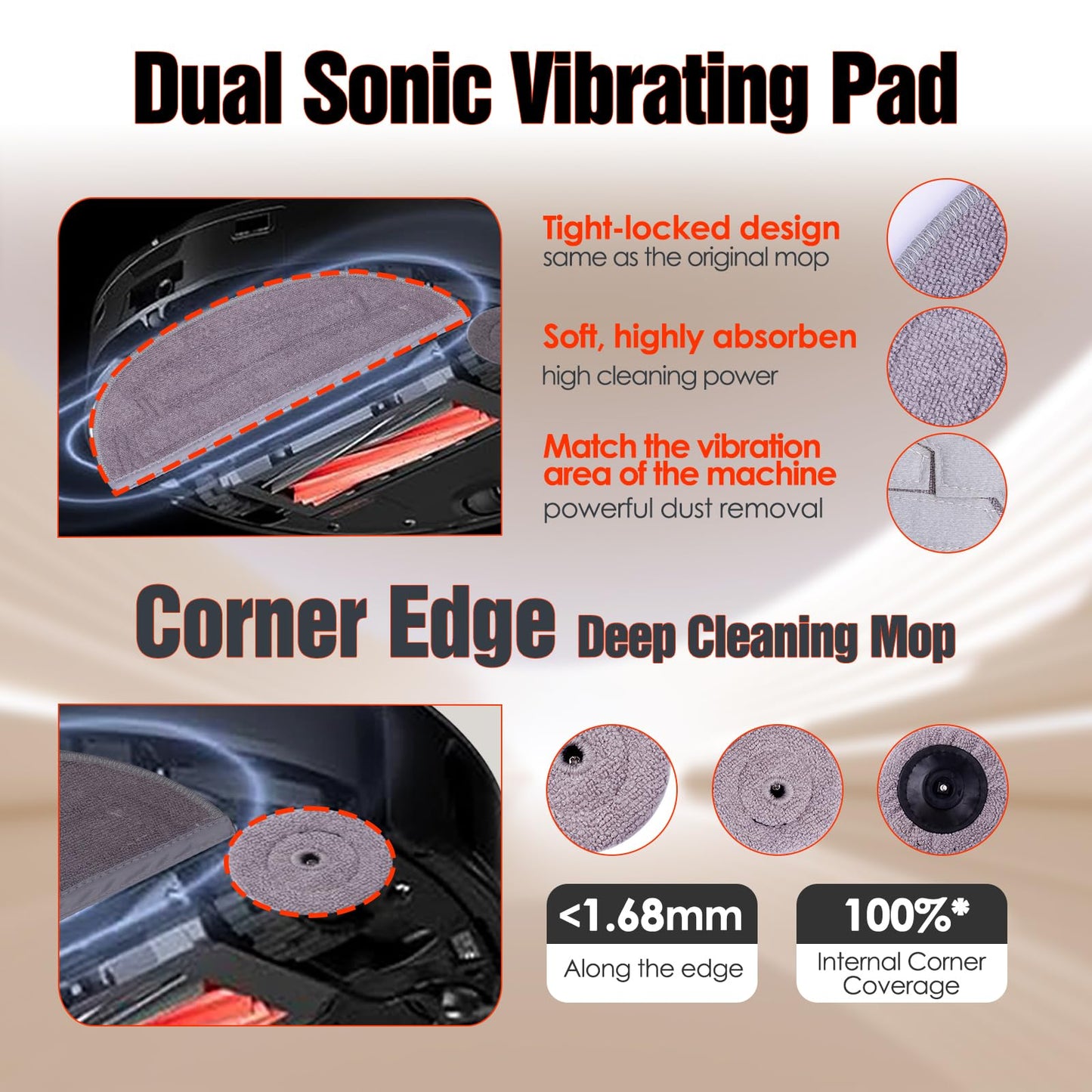 33 PCS S8 MaxV Ultra Accessories Kit Compatible with Roborock S8 Max/MaxV Ultra Robot Vacuum,6 Scent Tablets,1 Set Main Brush,4 HEPA Filters,4 Mop Cloth,4 Edge Mop Cloth,6 Side Brushes,6 Dust Bags