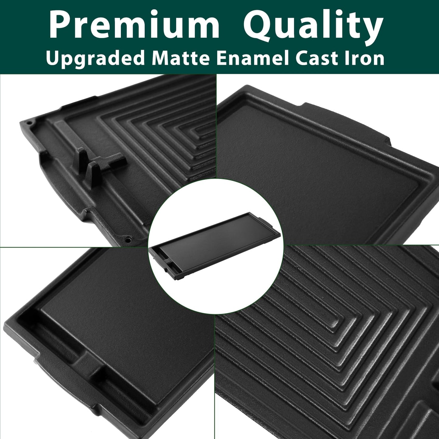 W10432544 Griddle Stove Replacement Parts for Whirlpool Gas Stove Top Griddle Pan Whirlpool Kitchenaid Kenmore Maytag Jenn-Air Range Stove Oven Cast Iron Center Middle Burner Stovetop Plate 1 Pack