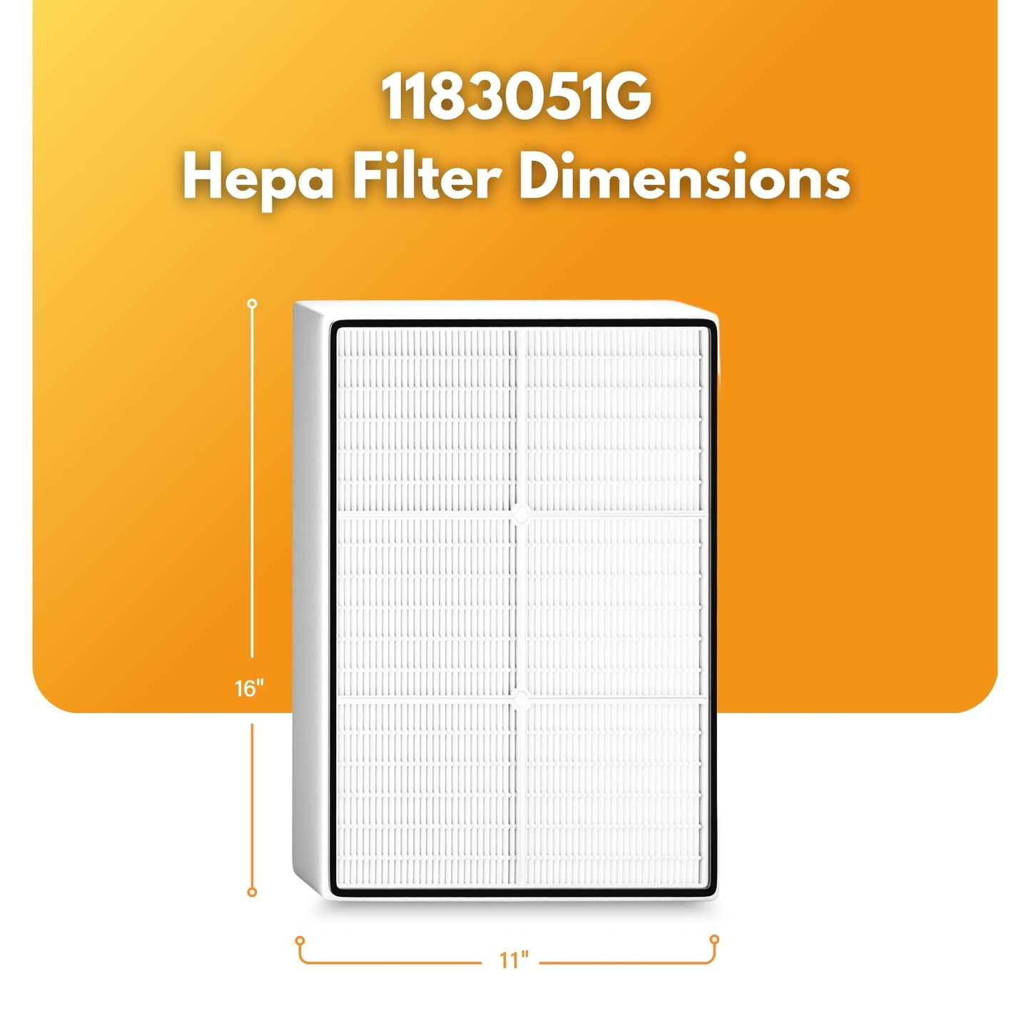 Filter-Monster Replacement Compatible with Whirlpool 1183051K Air Purifier for Models AP25030K, APR25530L, APR25130L, AP150