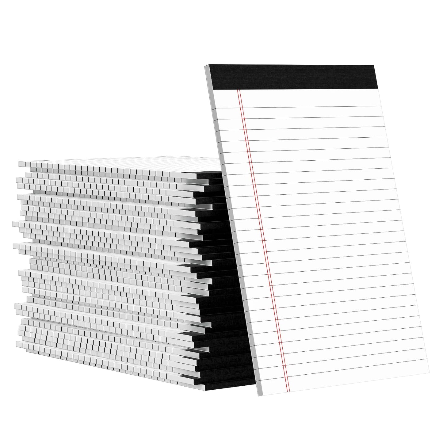 36 Pack Legal Pads 5x8, Small Notepad, College Ruled Writing Pads, Small Note Pads 5x8 White, Narrow Ruled Lined Paper Pads, 30 Sheet/Notepad, Perforated Mini Notepad for Work Home School to-Do Lists
