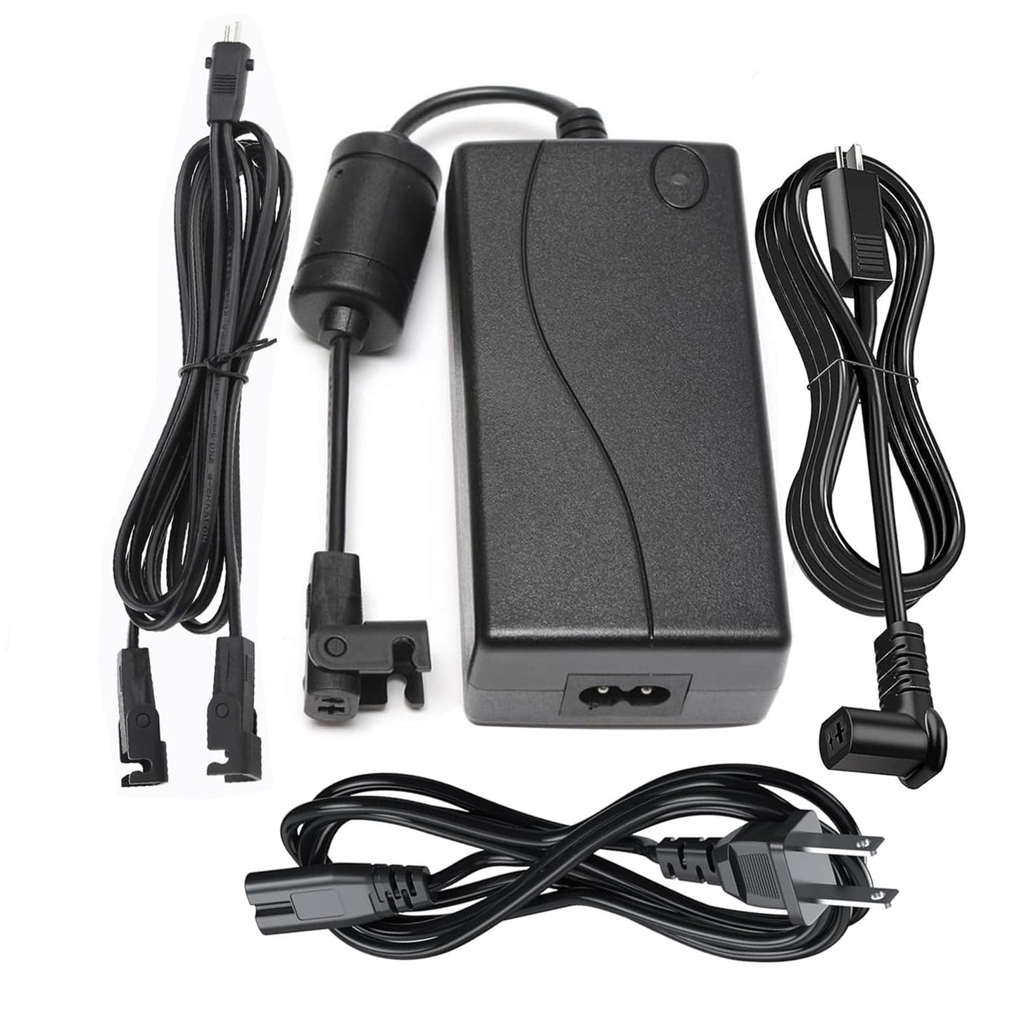 Universal Dual Motor Power Supply Transformer with AC Power Cord, L Shape DC Extension Cable and Y Splitter Cord,29V 2A Recliner Power Supply Kit-4-Piece for Recliner, Lift Chairs and Sofa