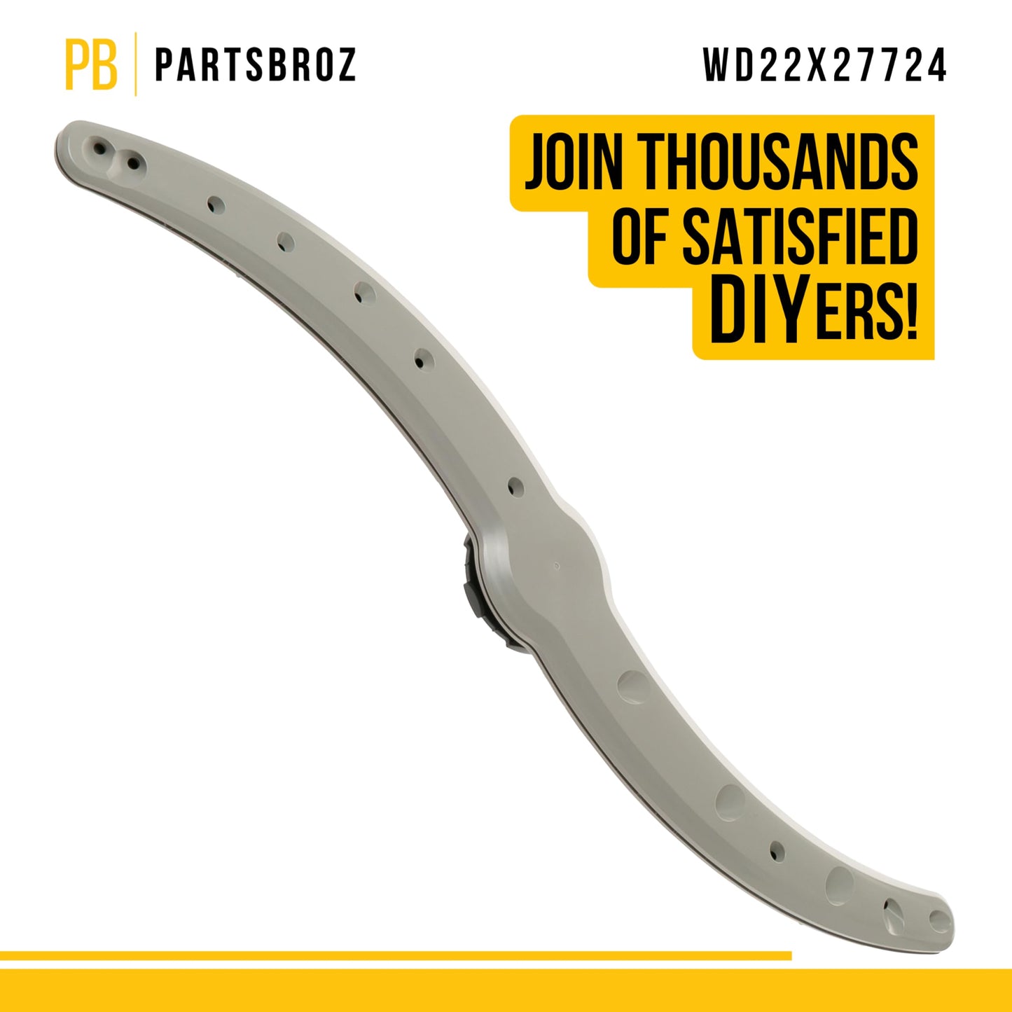 PartsBroz WD22X27724 WD22X33499 Dishwasher Lower Spray Arm - Compatible With General Electric Hotpoint - Replaces AP7219298 WD22X26621 WD22X10091 GDF550PSR3SS GDT530PGP5WW GDT530PSP4SS GDT550PYR3FS