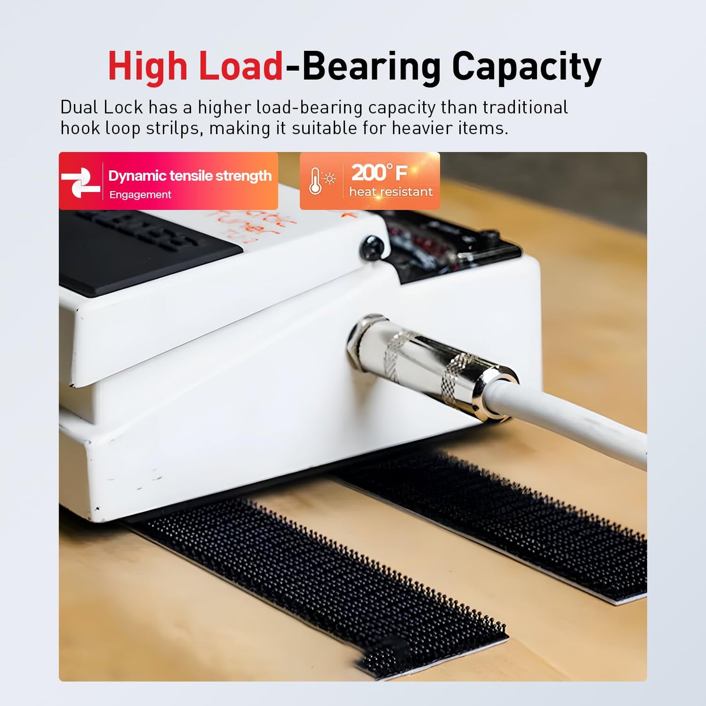 Dual Lock SJ3560 Made of 3M Heavy Duty Reclosable Fastener 2" x 4Ft Industrial Strength Mounting Strips Self Mating Interlocking Hook with Strong Adhesive for Indoor Outdoor Home Office Deco