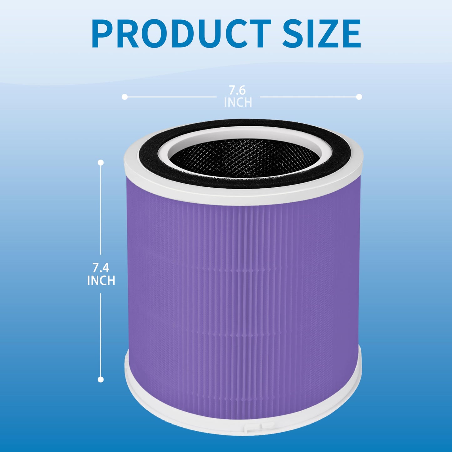 Alvamoyle AP301 AP302 Replacement Filter, Compatible with Dayette AP301 AP302 and JOWSET AP301 AP302 Air Purifier, 2Pack (AP301 AP302 Filter 2Pack Pet)
