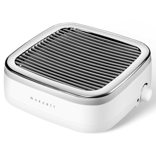 Makartt Nail Dust Collector: 60W Professional Nail Fan Dust Collector with Reusable Filter, 2 Powerful Suction, Adjustable Speed Nails Extractor Vacuum for Manicure Salon Home (Sylvie)