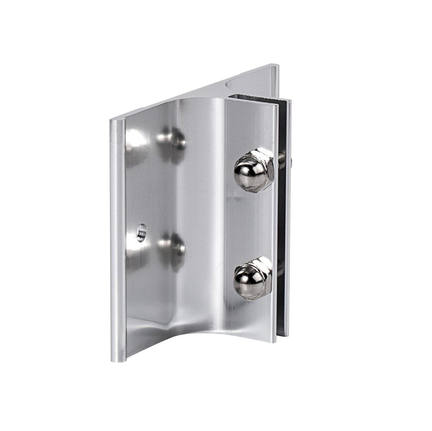 Aluminum Corridor Sign Holder, 10 Pack Direct Sign Mount Bracket, Design for Restroom, Conference Room Classic Silver Signs - 3" Length, 1/8" Substrate - Easy to Install