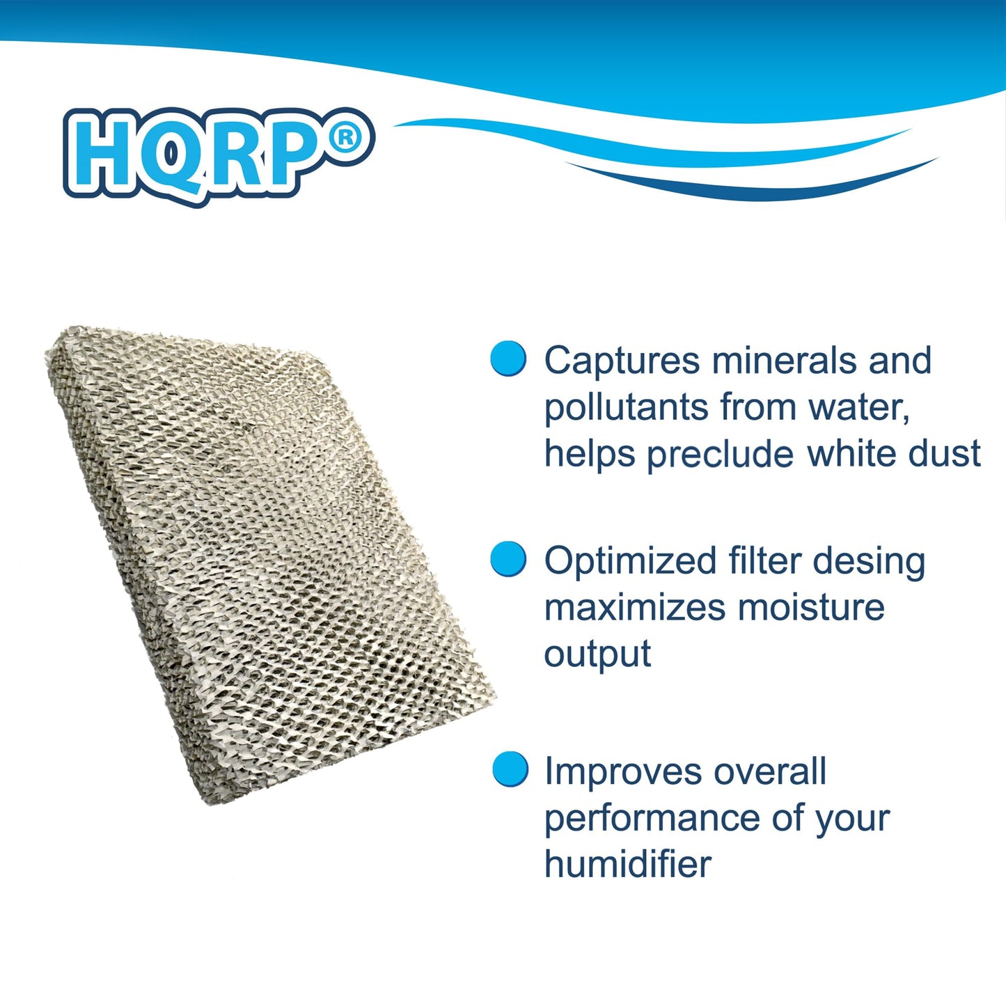 HQRP 2-pack P110-1045 Water Filter Replacement for Carrier HUMCCSBP2212, HUMCCSBP2312, HUMCCSBP2412, HUMCASBP2312, HUMCASBP2412, HUMCASBP2414 Humidifiers