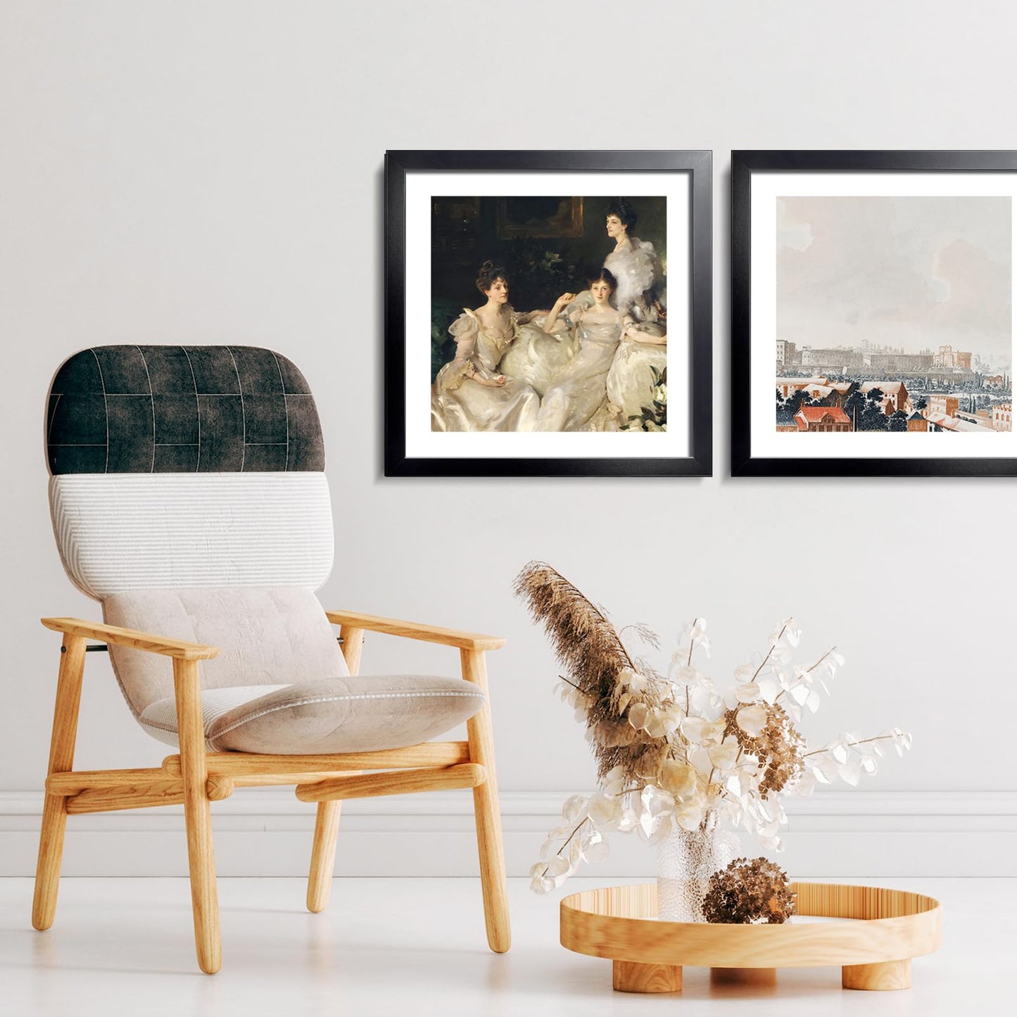 LaVie Home 30 x 30 Picture Frame Black Poster Frame, Display Pictures 24x24 with Mat or 30x30 Without Mat, Frame and Polished Plexiglass, Suitable for Photos, Artworks, Posters