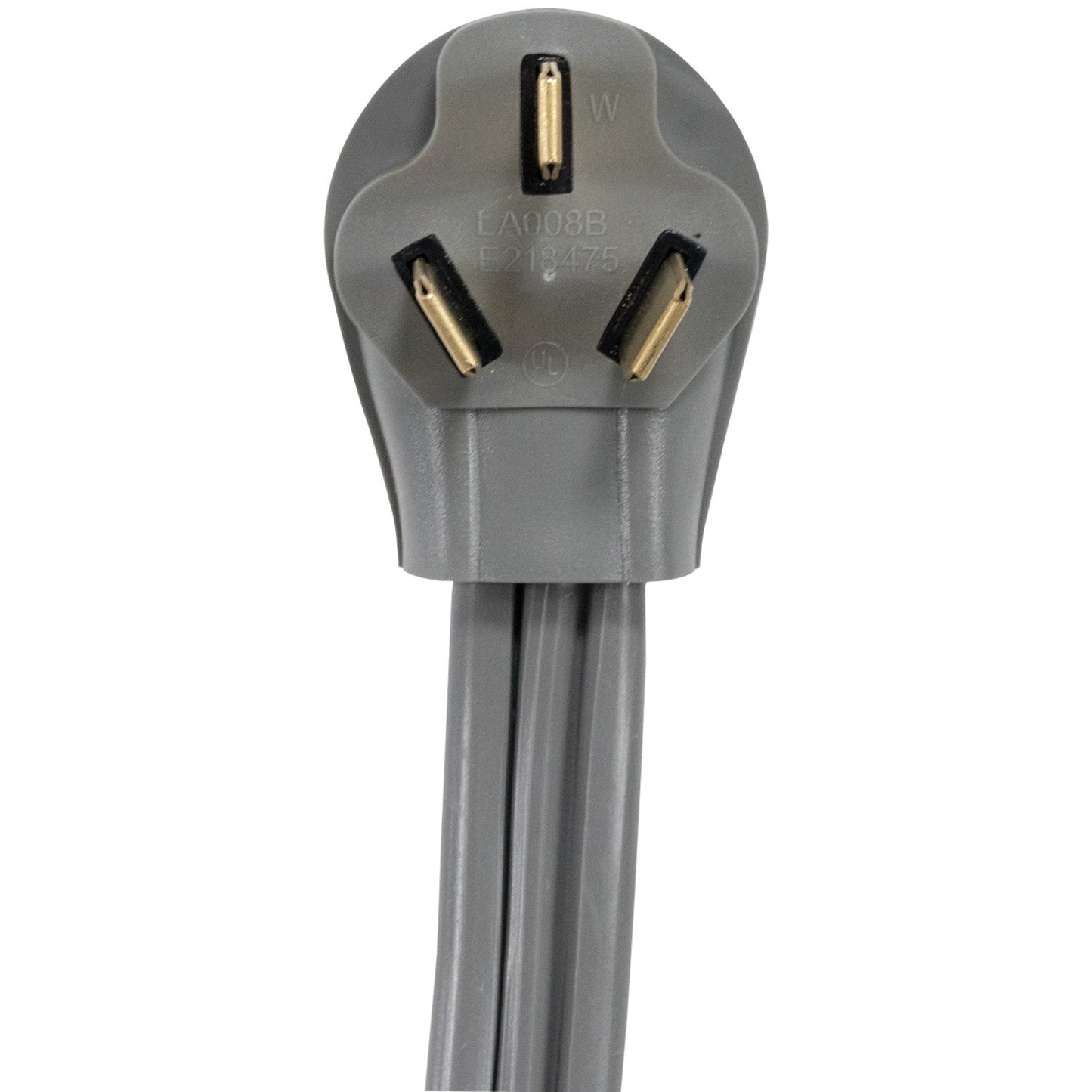Certified Appliance Accessories 50-Amp Appliance Power Cord, 3 Prong Range Cord, 3 Wires with Eyelet Connectors, 10 Feet, Copper Wire