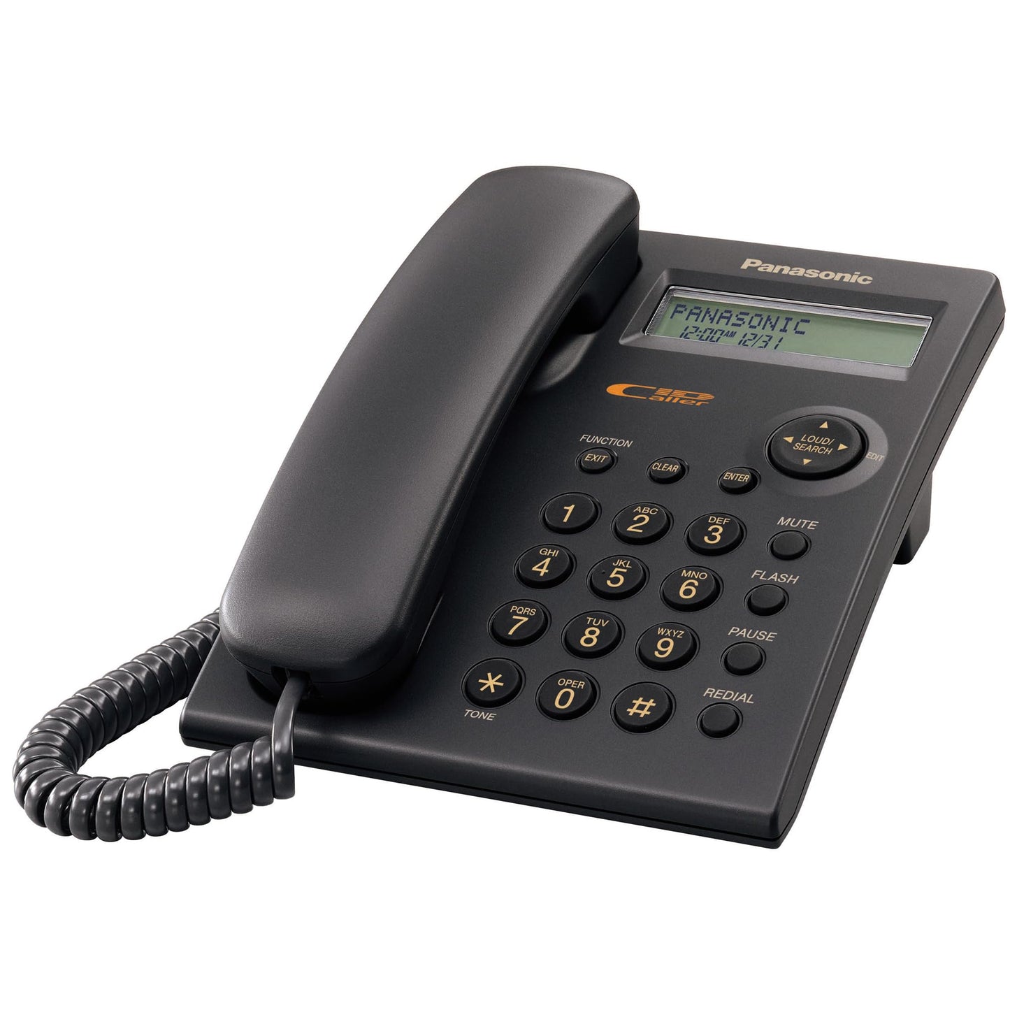 Panasonic 1-Line Integrated Corded Telephone System with Caller ID, Call Waiting, KX-TSC11B (Black)
