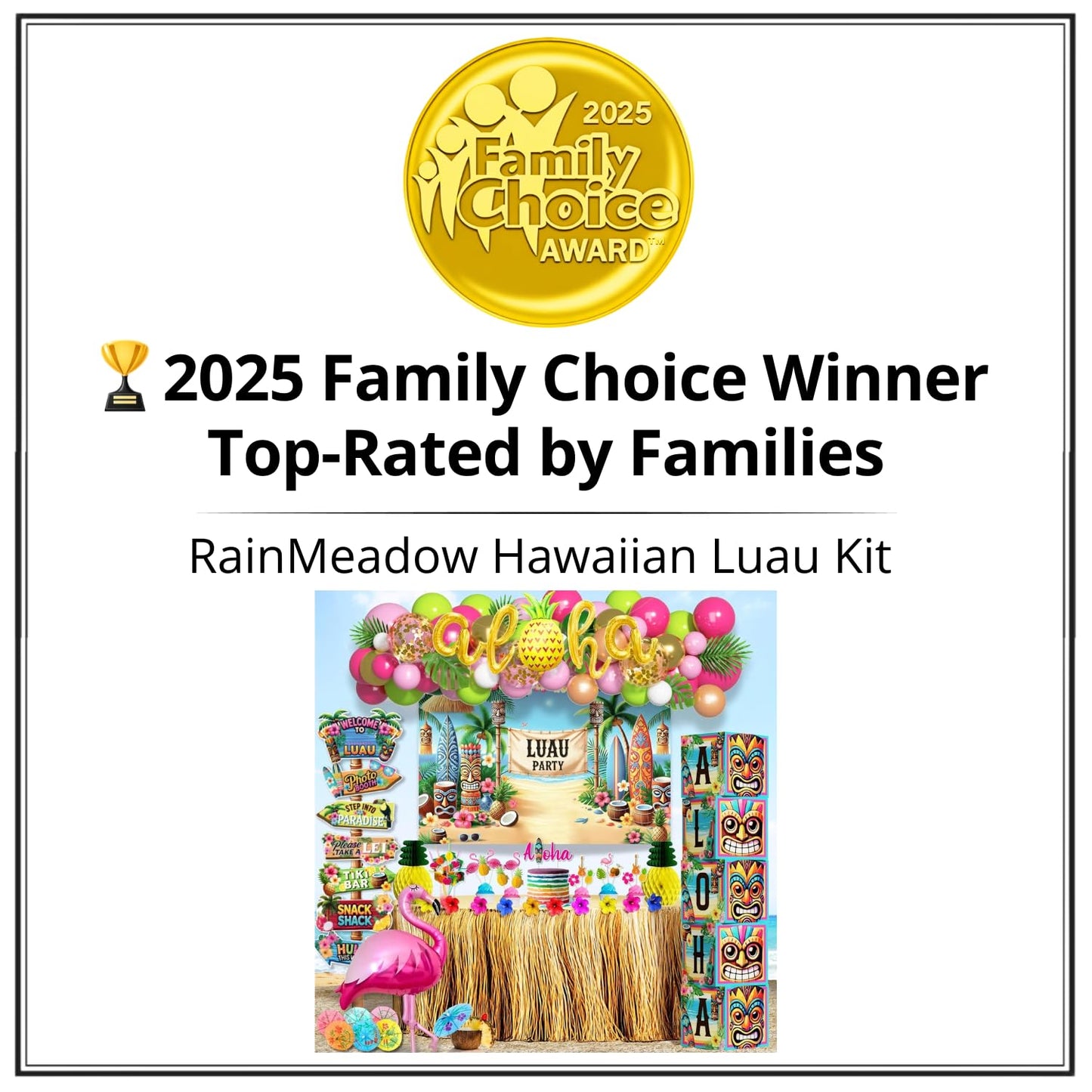 180 pc Premium Luau Party Decorations Set – Hawaiian Birthday Party Decor with Balloons, Backdrop, Table Skirt, Toppers & More – Tropical Aloha Themed Supplies for Indoor & Outdoor Celebrations