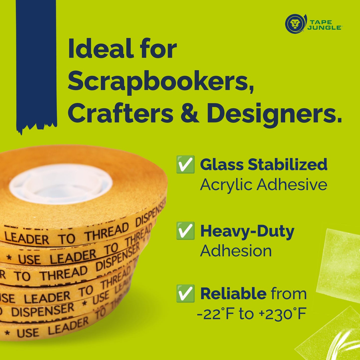 ATG Tape Refills [24 Rolls] 1/4" – Acid Free Double Sided Adhesive Transfer Tape for Pink Advanced Tape Glider & Scotch #714 Dispenser – Perfect for Scrapbooking, Framing, Printing & Craft Projects