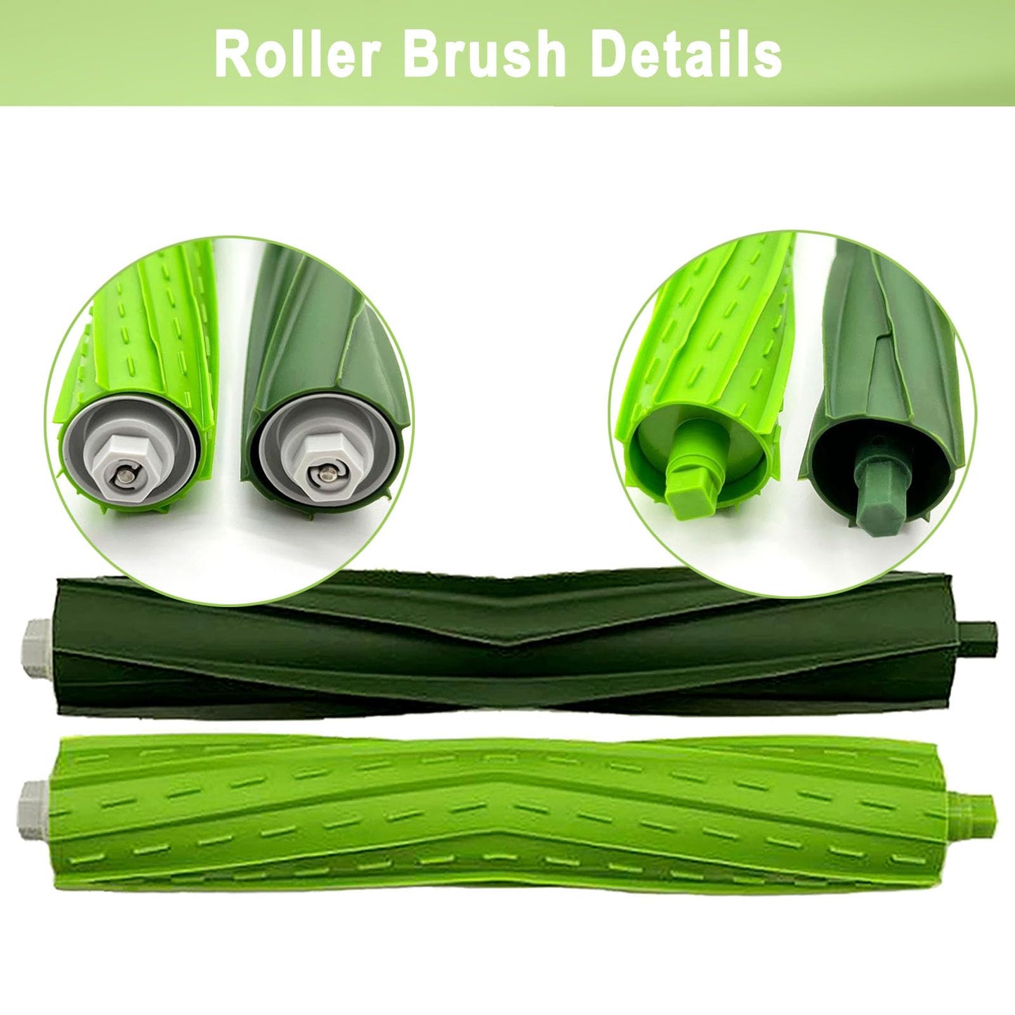 26 Pack Replacement Parts Accessories Compatible for iRobot Roomba i3 i3+ i7 i7+ i4 i6 i6+i8 i8+/Plus E5 E6 E7 J7 i5+j5+ I,E&J Series Vacuum Cleaner 2 Roller Brush & 8 Filters & 8 Side Brushes &8 bags
