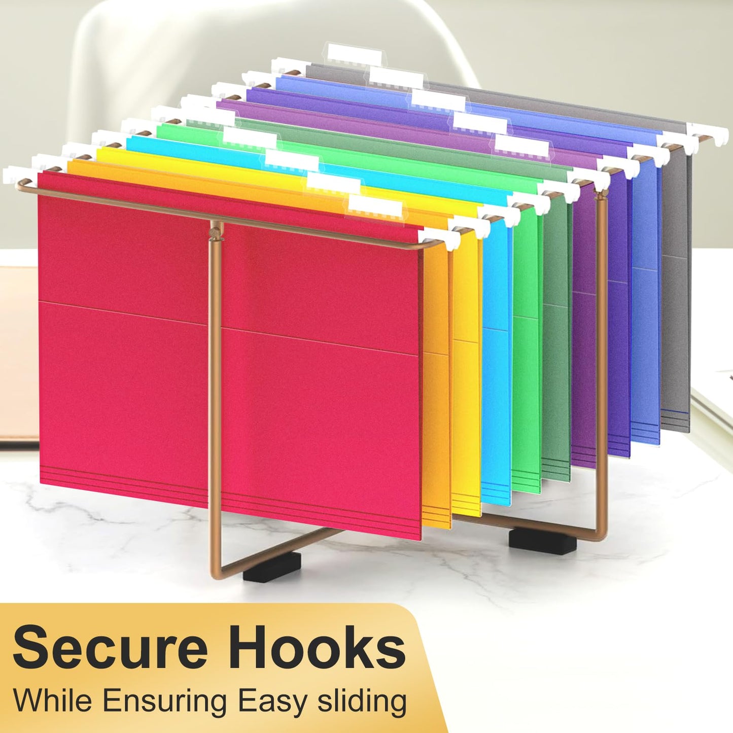 Hanging File Folders Legal Size, 50 Pack File Folders with 1/5 Cut Adjustable tabs, 2" Expansion, Reinforced Hanging Folders Legal Size, Designed for Legal and Law Office File Organization