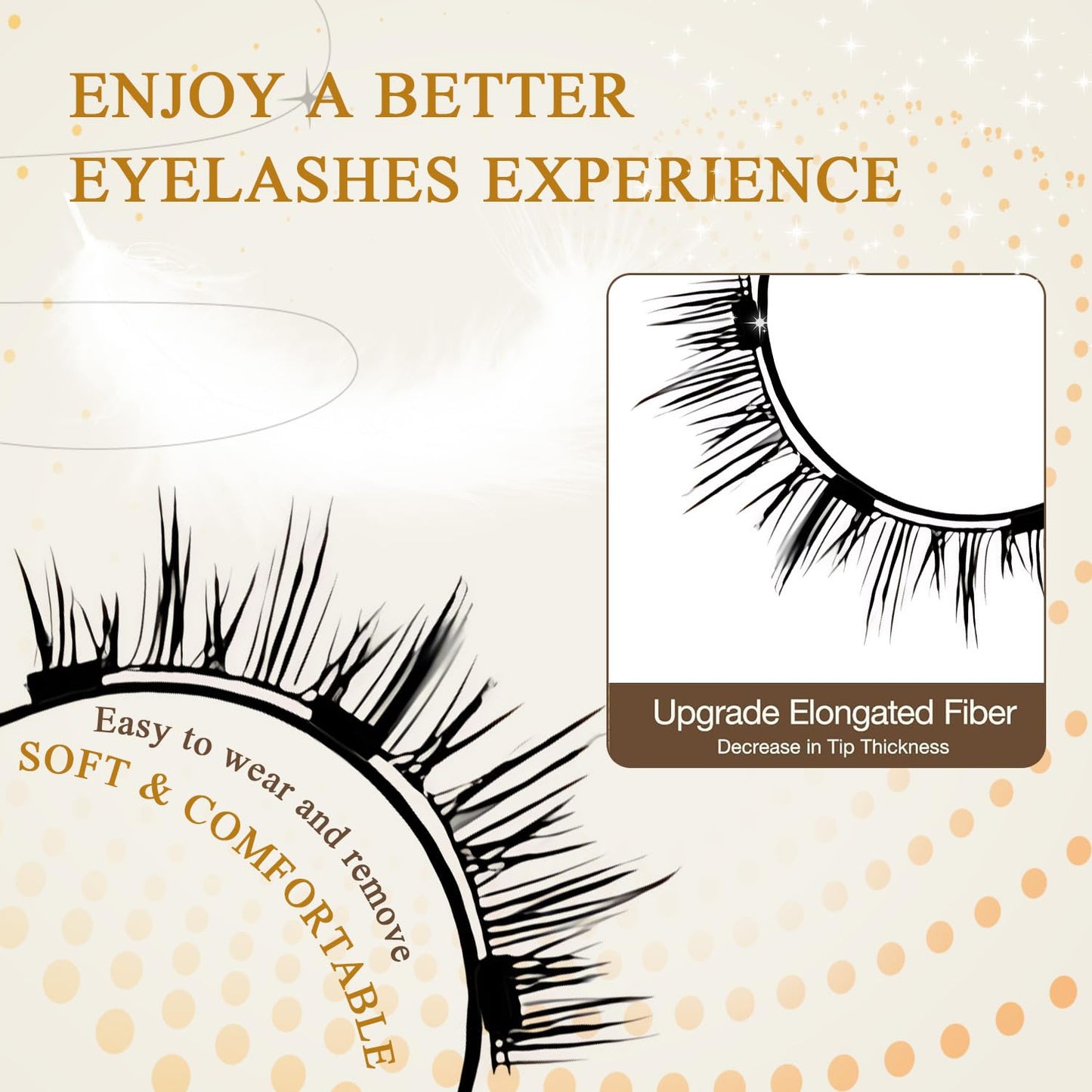 Magnetic Eyelashes with applicator,Ginani Magnetic Lashes,Ginani Magnet Lashes Kit Natural Look,Reusable No Glue Needed Soft Eyelashes Kit(Natural+Simple)