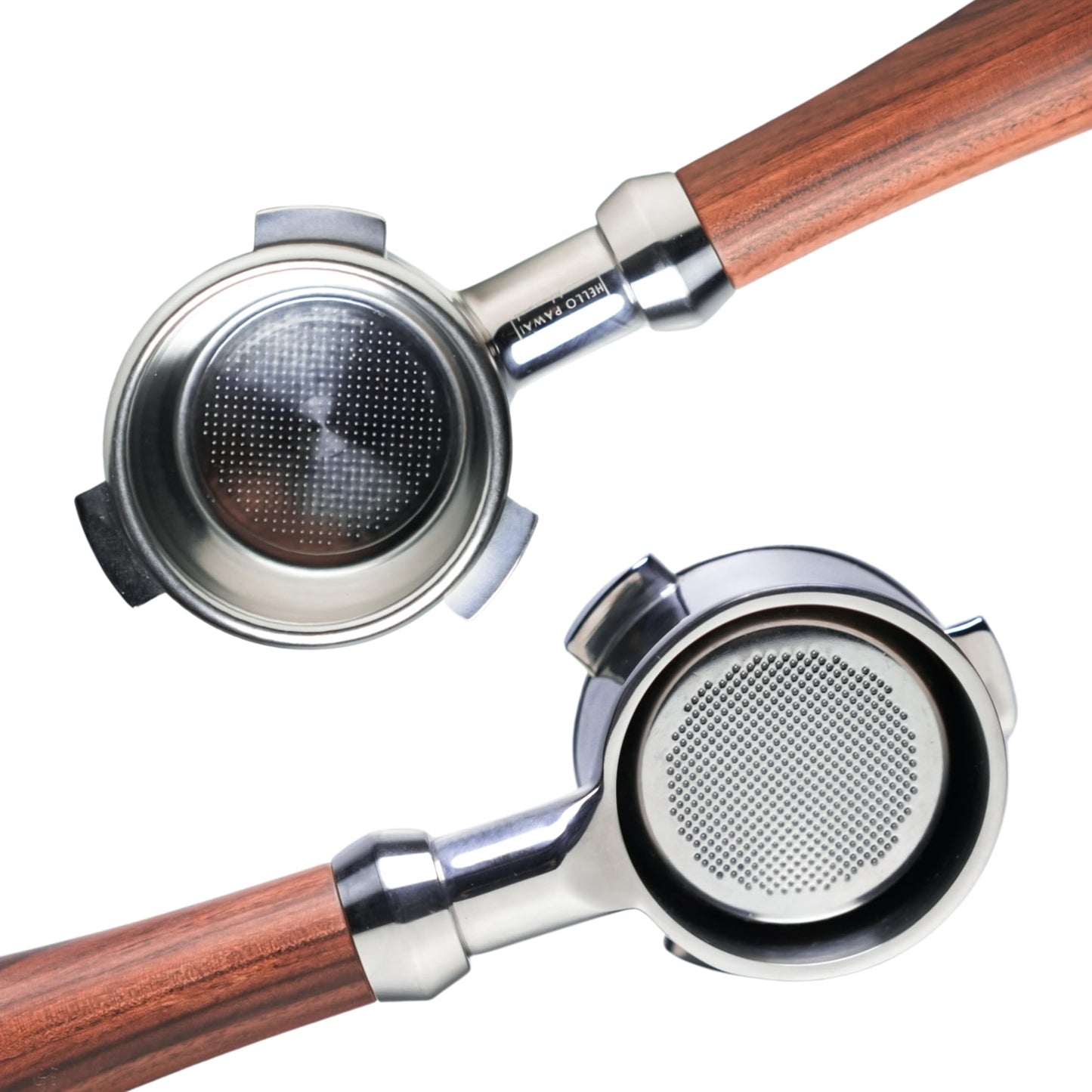 Pawa Bottomless Portafilter 54mm - Includes Filter Basket | Compatible with Breville Barista Express and 54mm Breville Machines (54mm Portafilter + WDT tool)