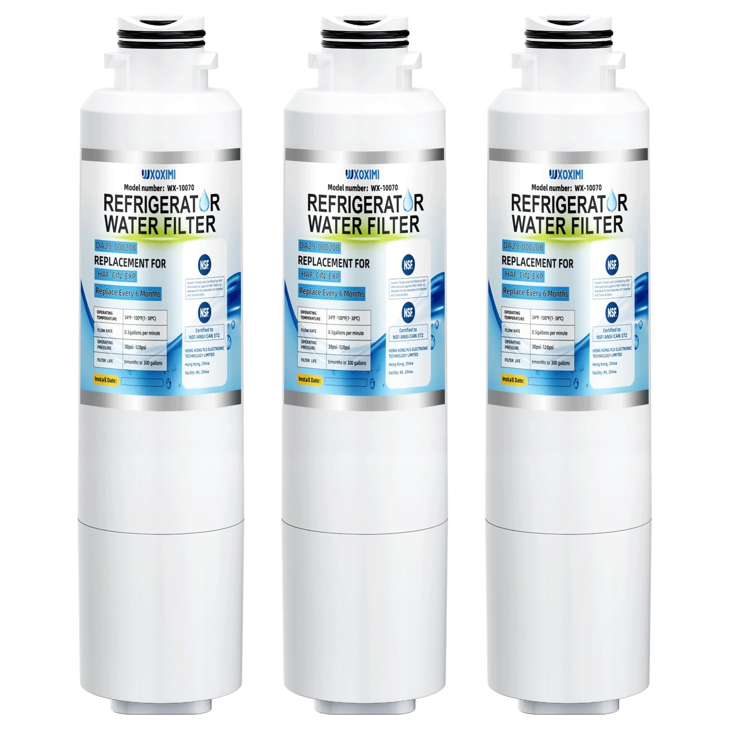 DA29-00020B Water Filter Replacement for Samsung HAF-CIN/EXP RS25J500DSR RF28HMEDBSR RS25H5111SR RF28HFEDTSR RF4287HARS