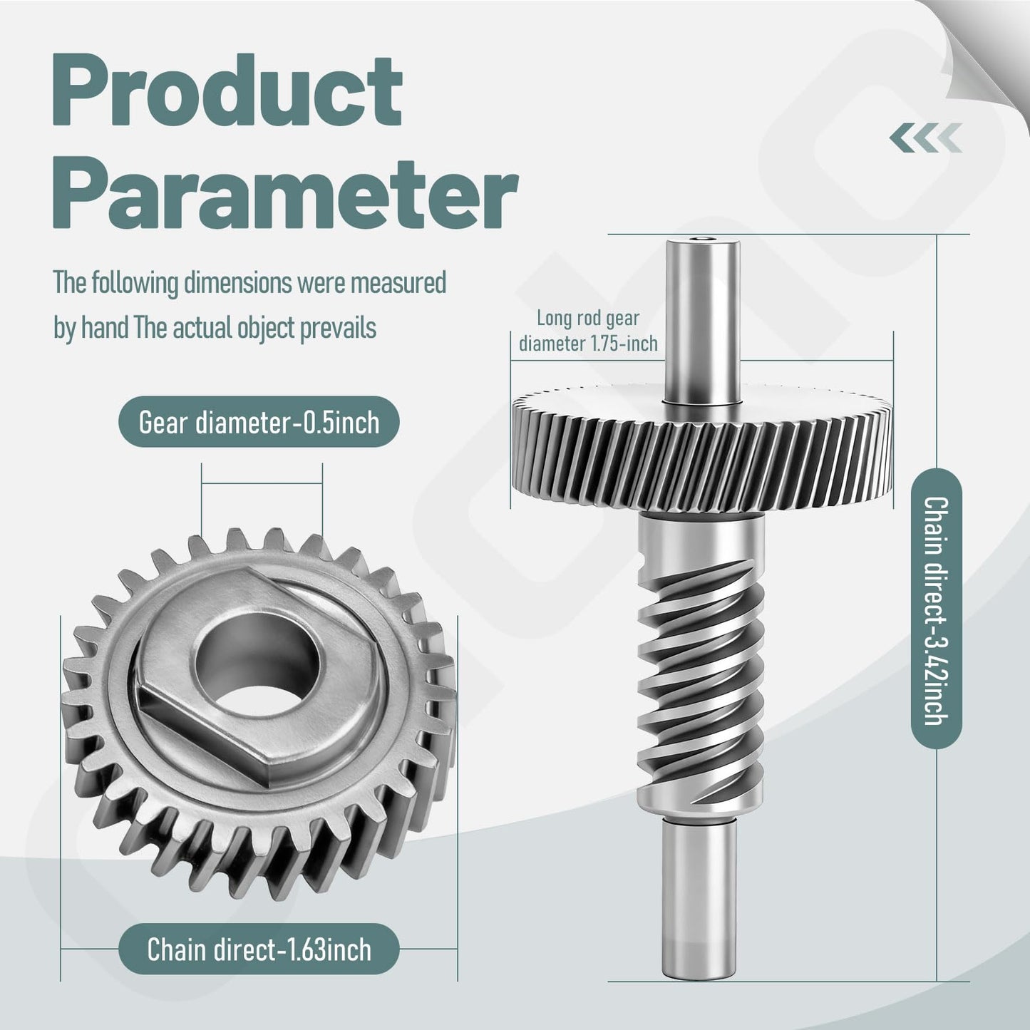9706529 W11086780 9709231 WP9709231 Worm Gear - by Ohoho - Compatible with Whirlpool/Kitchenaid 5QT & 6QT Stand Mixer Replacement Parts - with Snap Ring & 1.8 Oz Grease & 9703445 Thrust Bearing