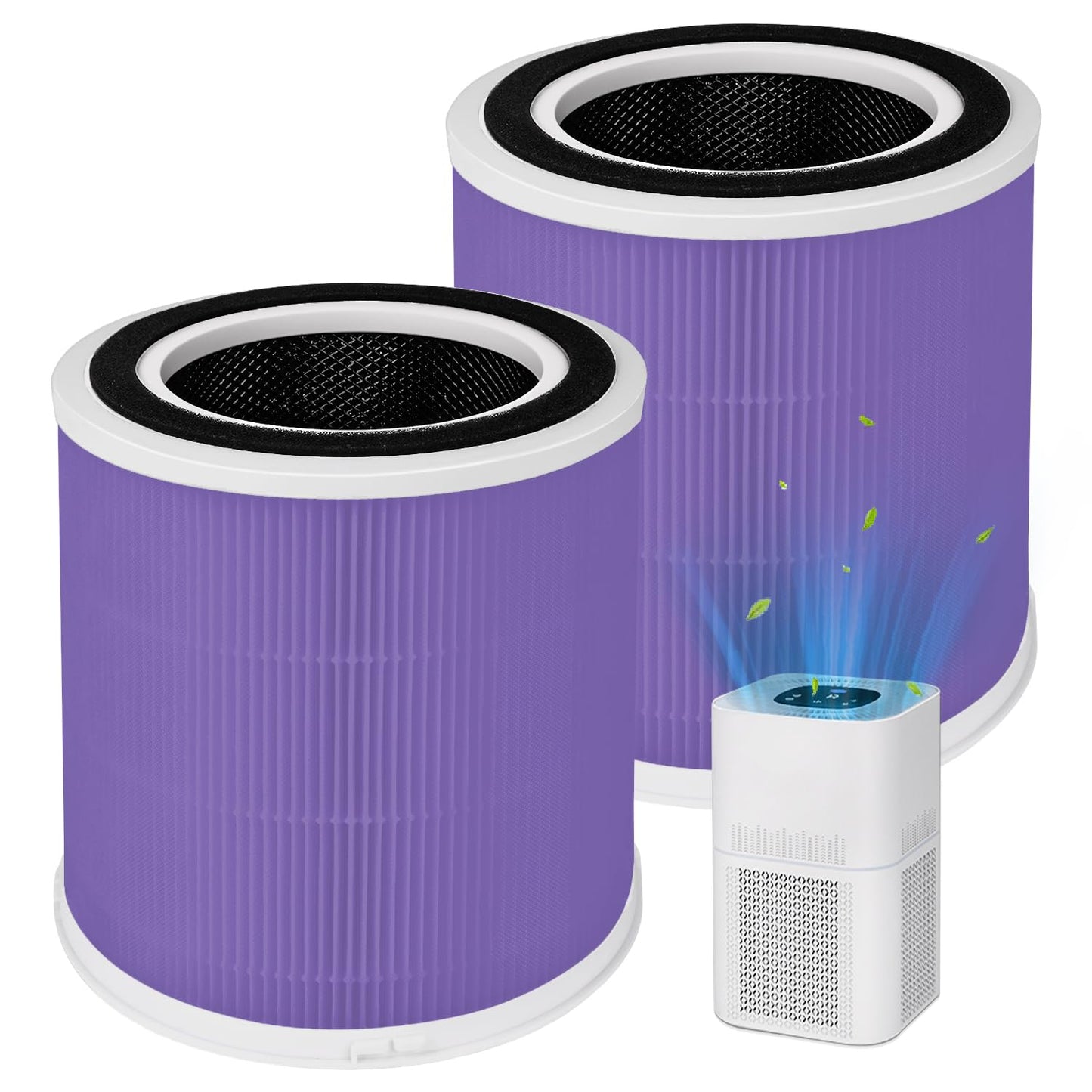 Alvamoyle AP301 AP302 Replacement Filter, Compatible with Dayette AP301 AP302 and JOWSET AP301 AP302 Air Purifier, 2Pack (AP301 AP302 Filter 2Pack Pet)