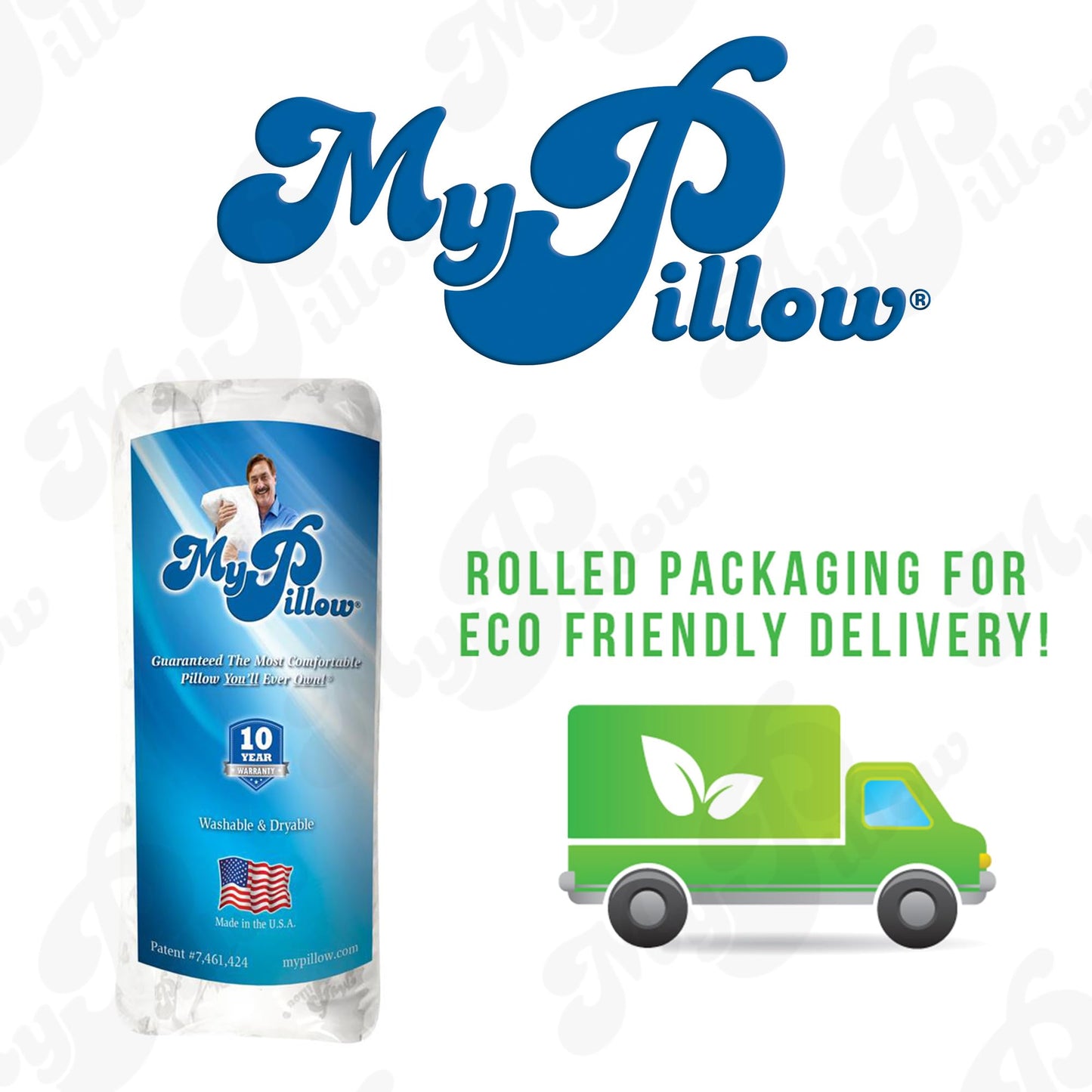 MyPillow Bedding Bed Pillows for Sleeping Queen Size, Gusseted Pillow for Back, Stomach or Side Sleepers Premium Pillow [Queen, Medium]