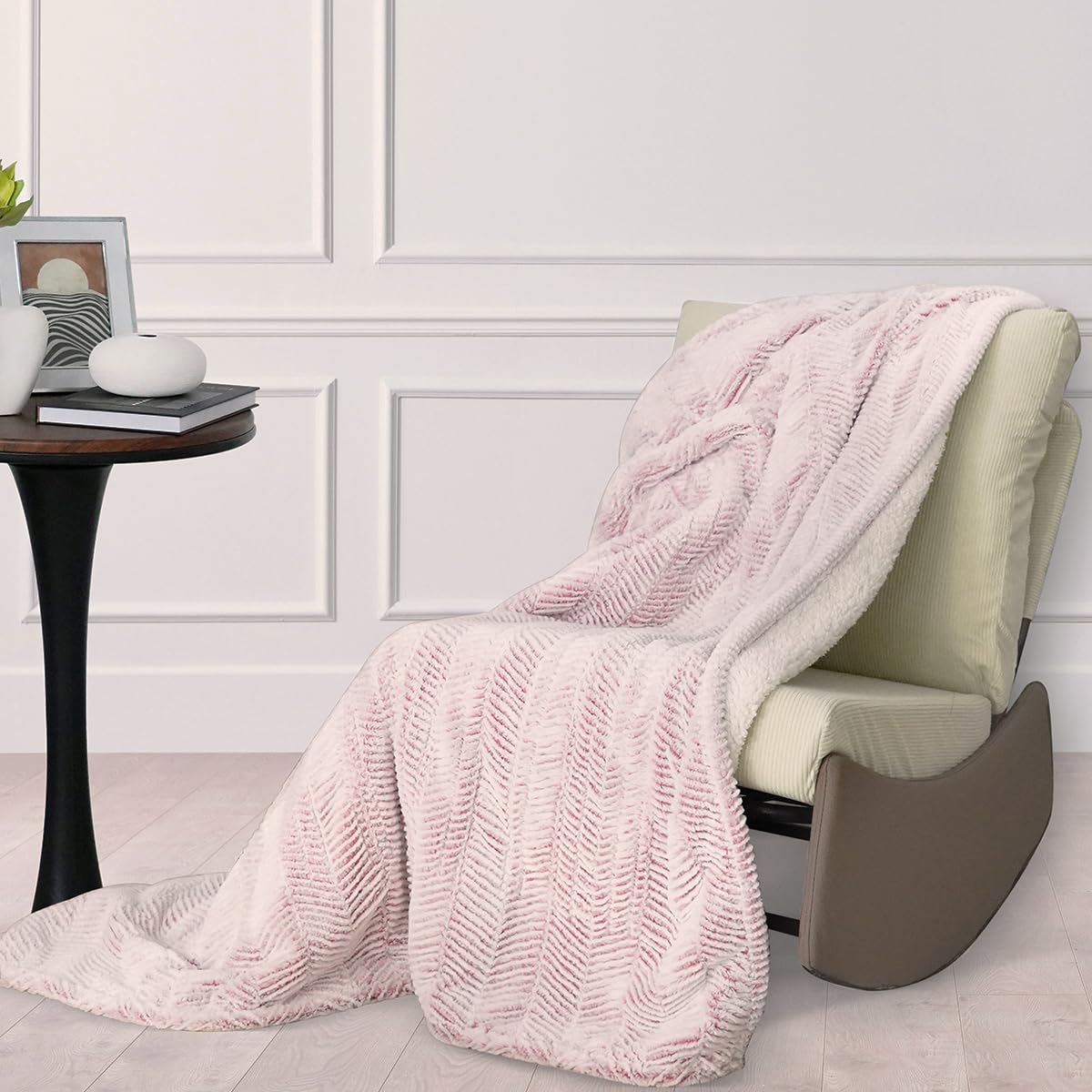 Templewet Heated Blanket Electric Blanket 50" x 60" - Cozy Soft Heated Throw with 5 Heating Levels & 3 Hours Auto Off,Machine Washable,ETL & FCC Certification(Frosty Pink)