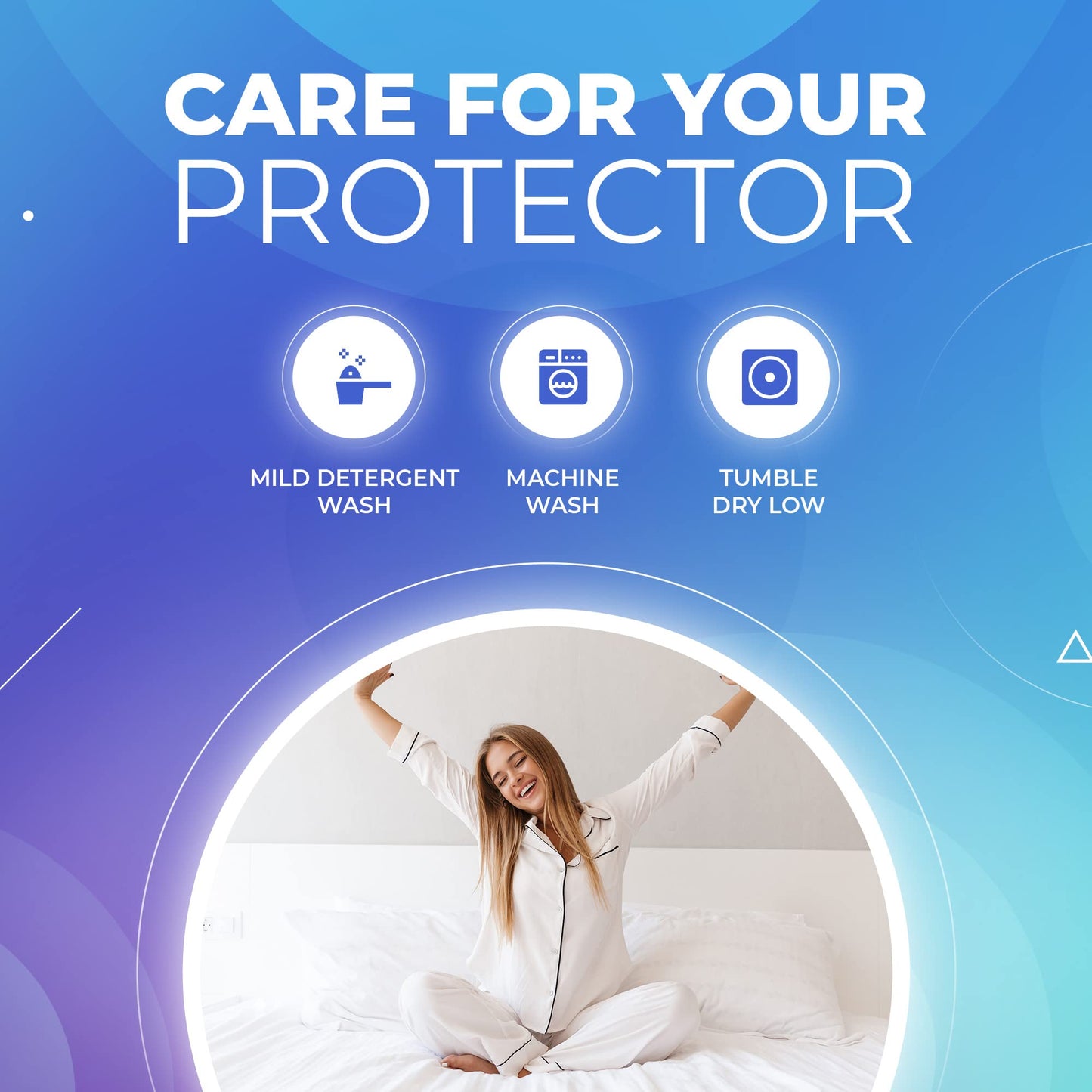 PlushDeluxe Premium 100% Waterproof Mattress Encasement, Breathable Soft Cotton Terry Surface (12"-15" Deep, Queen 60X80)