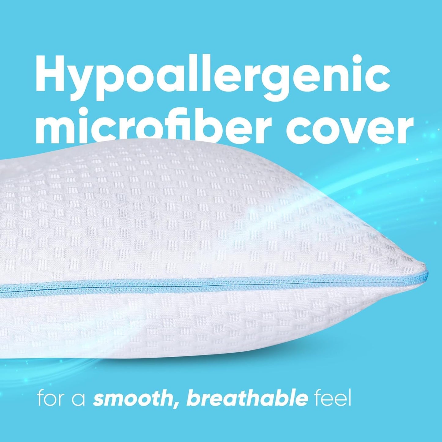 Ear Piercing Pillow for Side Sleepers alleviating Any Ear Pain and Inflammation. Small Sized 10"x18" Ear Pillow with Travel Bag, UComfort