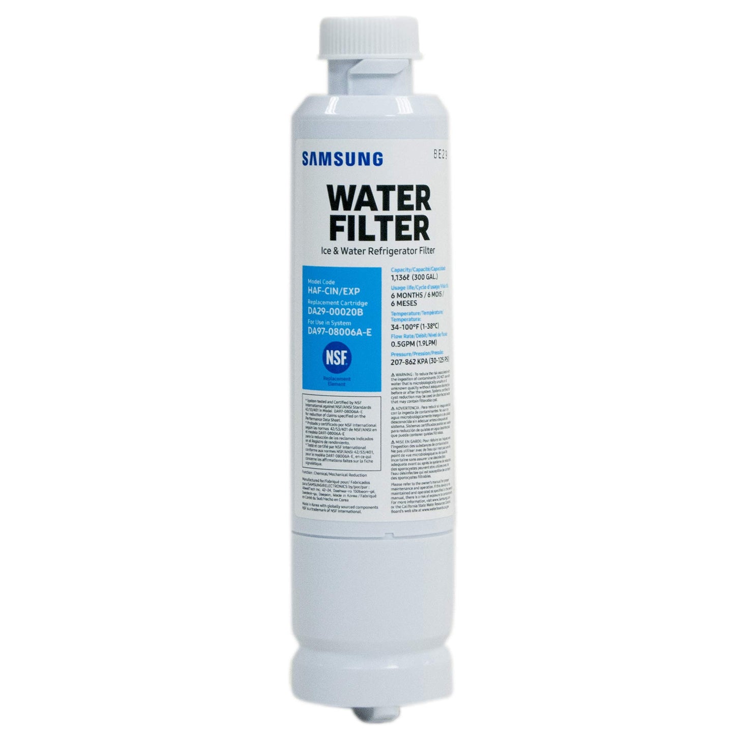 Samsung 9101 Samsung Refrigerator Water Filter Genuine Original Equipment Manufacturer (OEM) part