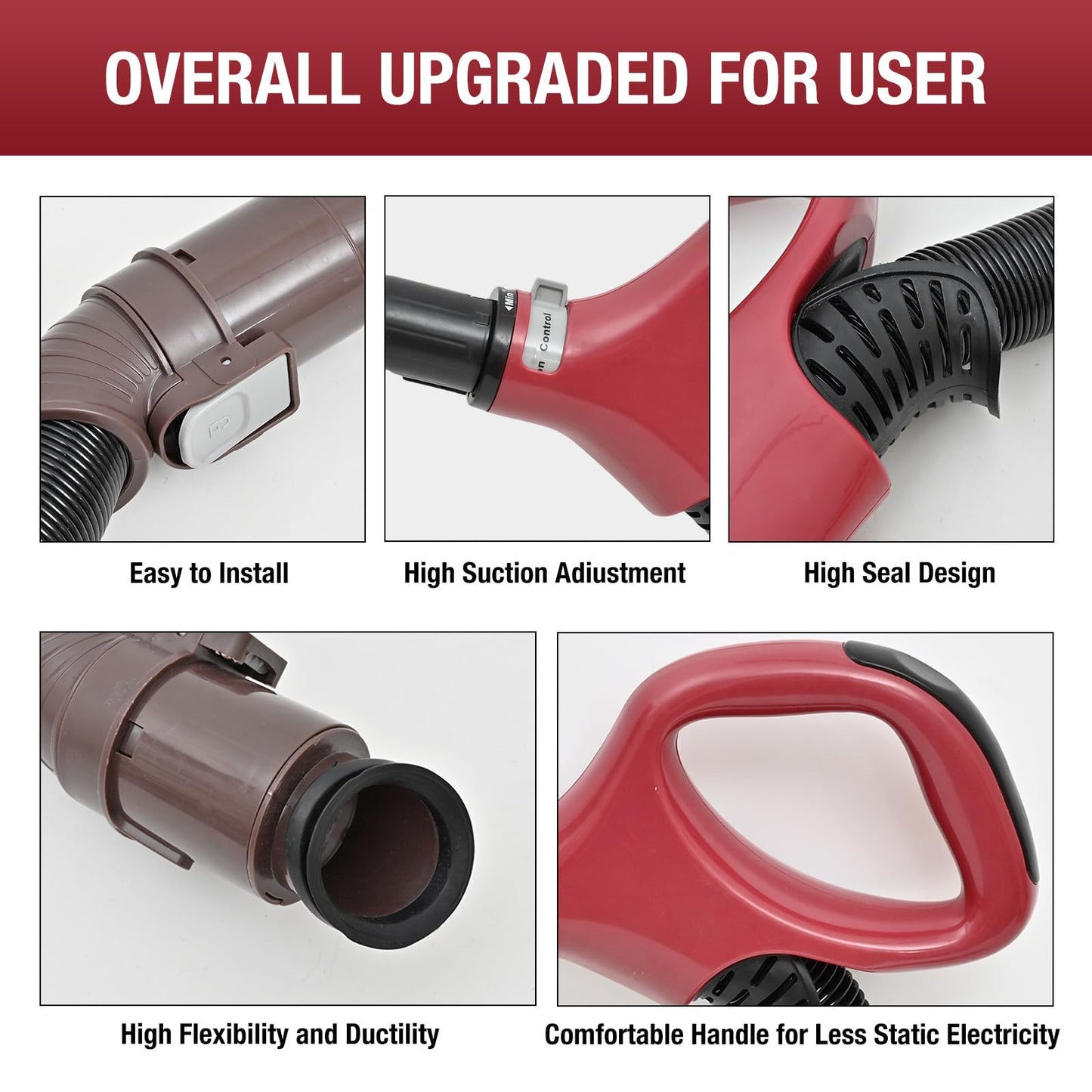Upgraded ZU561 Replacement Hose Handle for Shark ZU561 ZU562,ZU560 Blue,UV725 Gray,UV650 Navigator Lift-AwaySpeed Self Cleaning Brushroll Lightweight Upright Vacuum