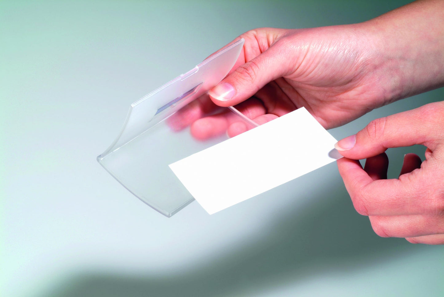 Durable Click Fold Convex Name Badge with Magnet Transparent - 2.25 x 3.75 Inches - Perfect for Events and Visitor Management - Pack of 10
