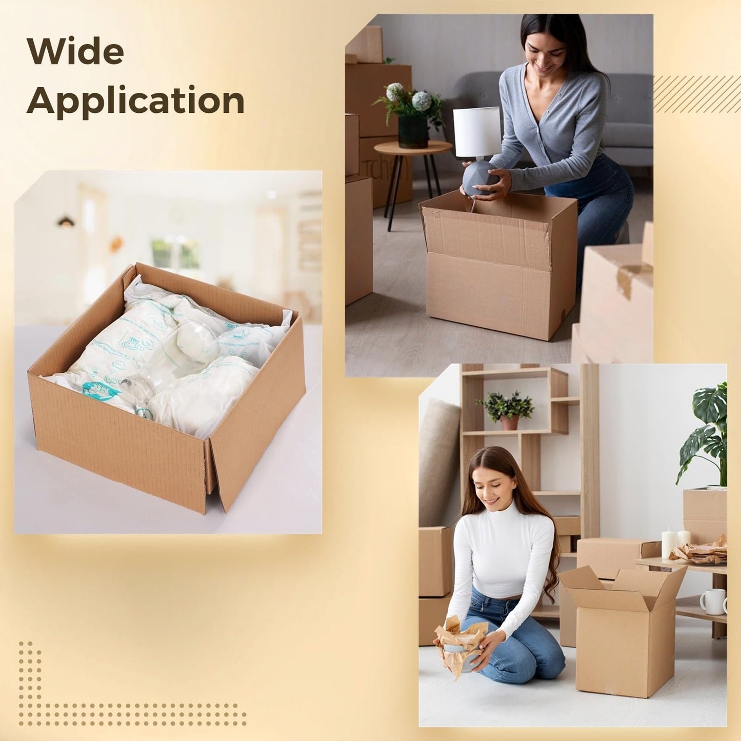 Foam Bags For Shipping 20 PCS 14×16 Inch, Handy Temperature-Activated Expanding Pouches, Instant Pack Quick Packaging - Protective Parcel Solution