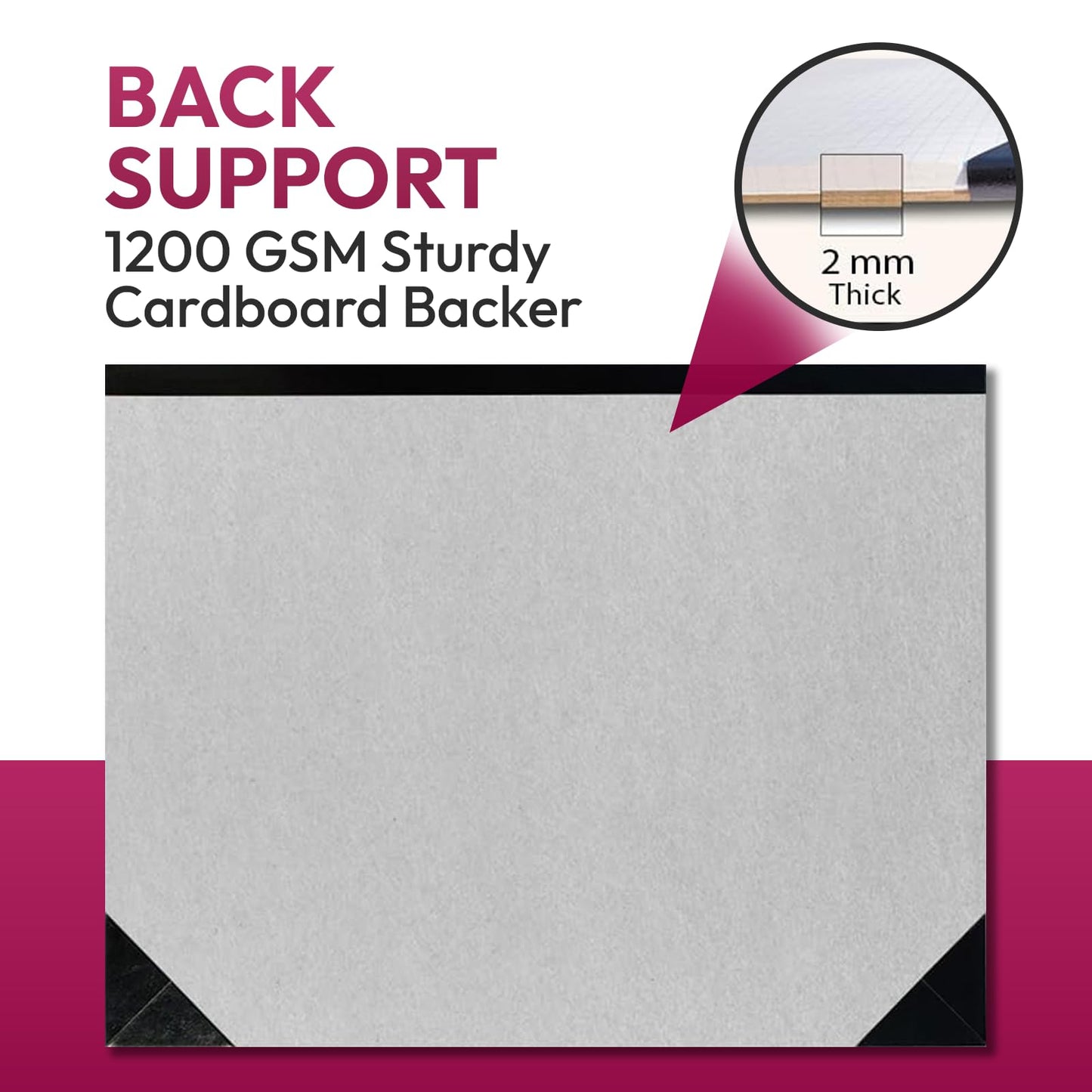 CADMUSPRO Top Desk Graph Paper Pad 22x17 Inch, 50 Sheets, Double-Sided 80 GSM Large Quadrille Grid Paper for Drafting, Design, Art, Architecture and Academic Use