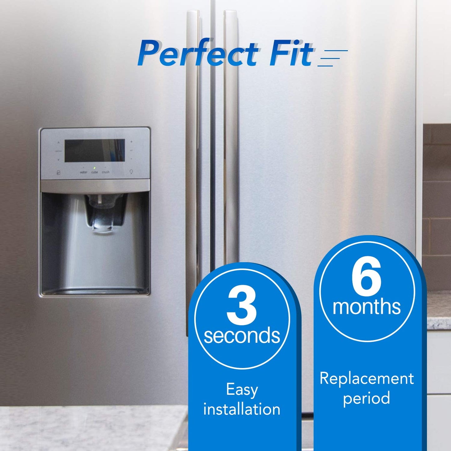 ICEPURE 5231JA2002A Refrigerator Water Filter,Compatible with LG LT500P, GEN11042FR-08, ADQ72910901, ADQ72910907, LFX25974ST, LFX25973S, Kenmore 9890, 469890 4PACK