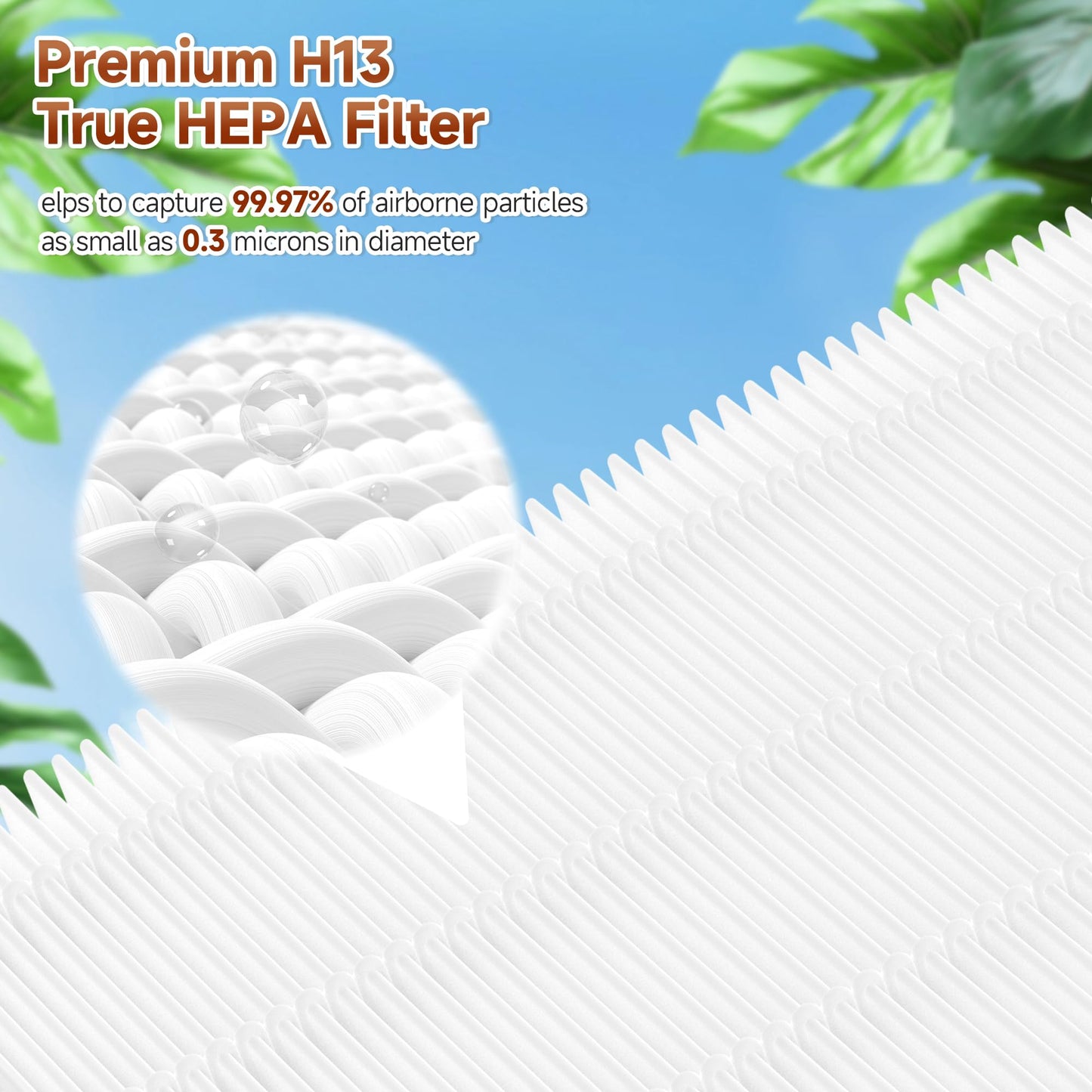 FCFMY 2 Packs 8L HEPA Carbon Replacement Filters Set Compatible with Okaysou Airmax 8L Air Purifi-er, 2 pcs carbon pre-filter+2pcs HEPA Filters+ 2pcs Activated Carbon Filters