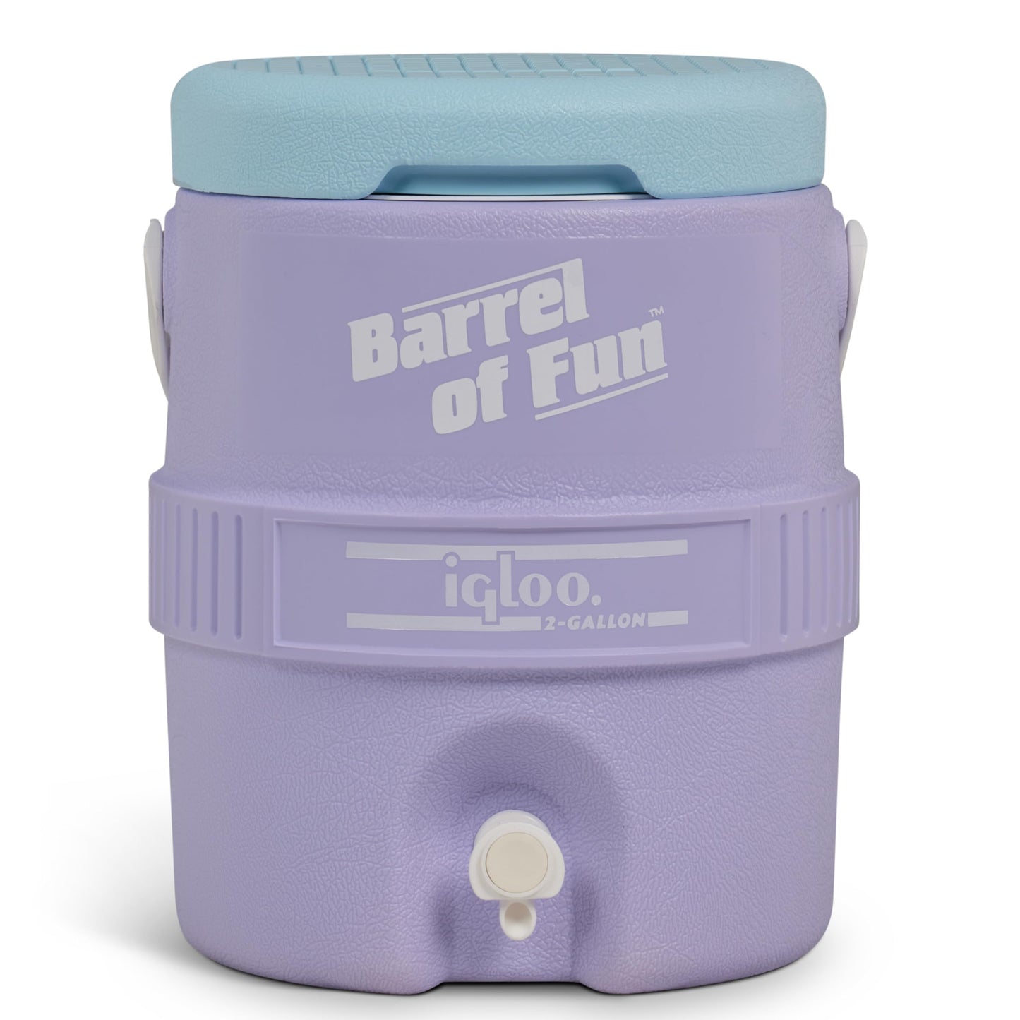 Igloo 2-Gallon Retro Party Water Jug Cooler, Lilac Breeze