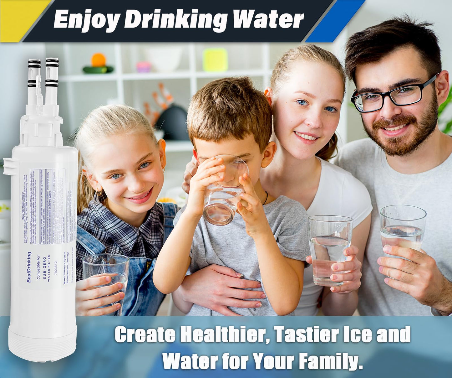 7023812 Water Filter Replacement Compatible with 7023812 Refrigerator Water Filter (1-Pack)