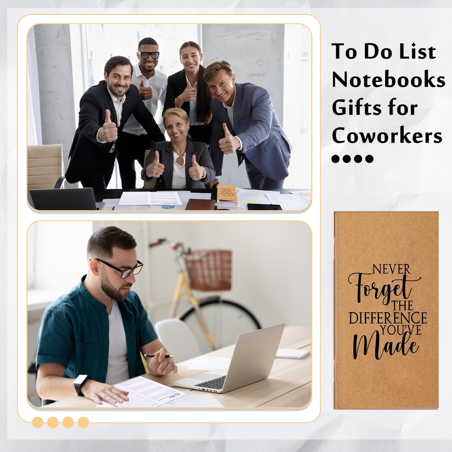 Yeaqee 50 Pcs Employee Appreciation Gifts Undated Weekly Pocket Planners Bulk to Do List Inspirational Habit Track Notebooks for Teacher Boss Nurse Volunteer Social Worker(Motivational)
