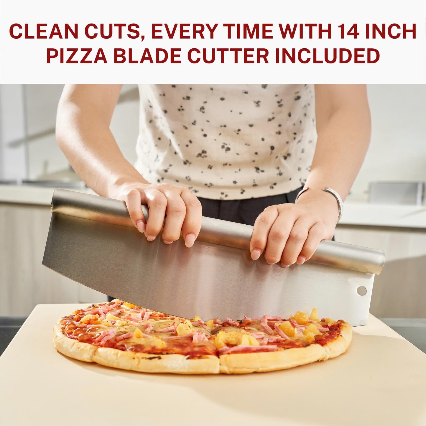 Colenza Pizza Peel 16 Inch with Long Handle, Approx 16" Wx 18" L, Aluminum Perforated Pizza Peel 16 inch with 14" Pizza Cutter Rocker Blade, Non Stick, Easy Slide for Baking, Outdoor & Indoor Use