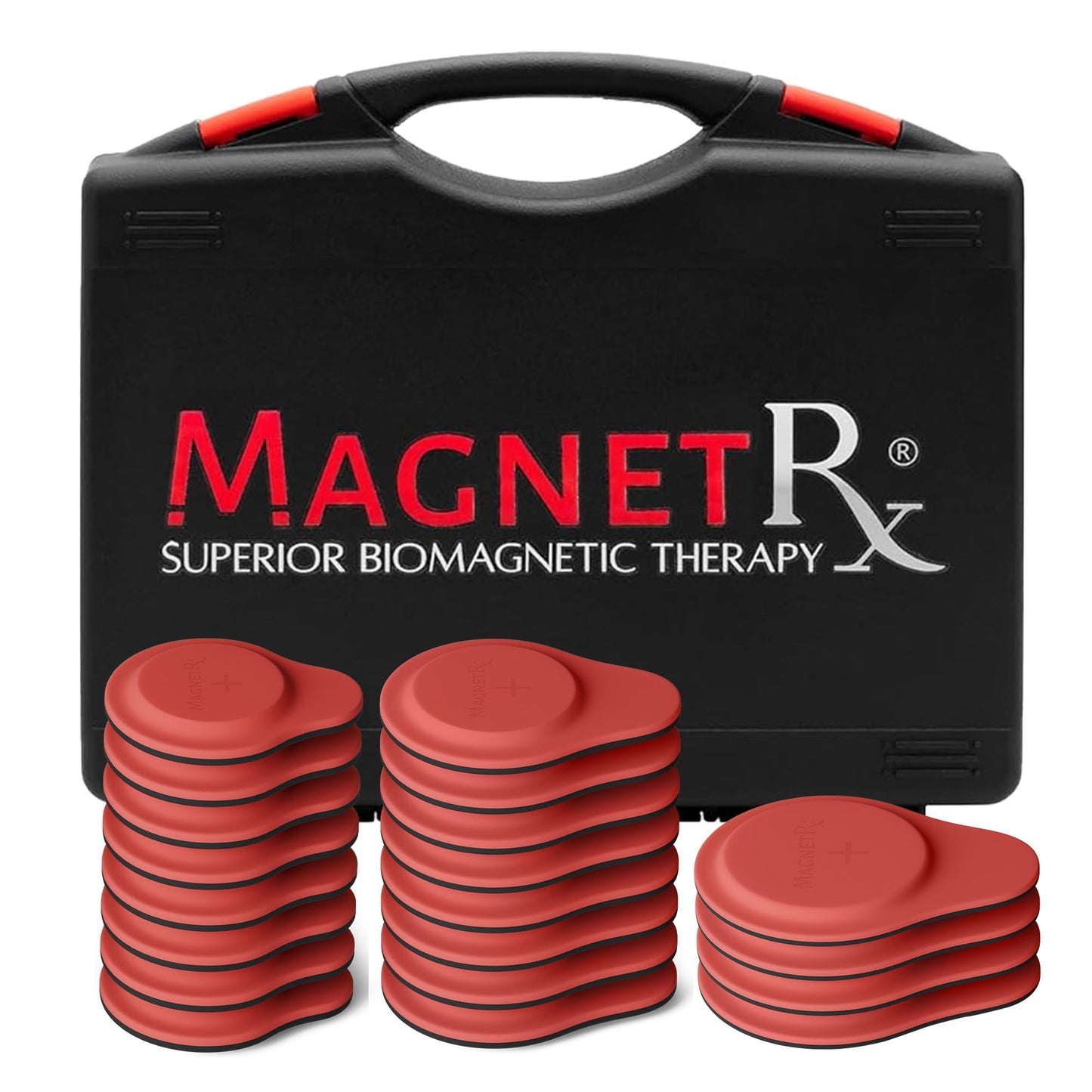 MagnetRX Neodymium Biomagnetic Magnets Kit – Imanes para Biomagnetismo Médico – Dr Goiz Magnet for Biomagnetism Bio Magnet Pair – Silicone Covered Round 12,200-13,200 Gauss Magnets (20 Mixed Units)